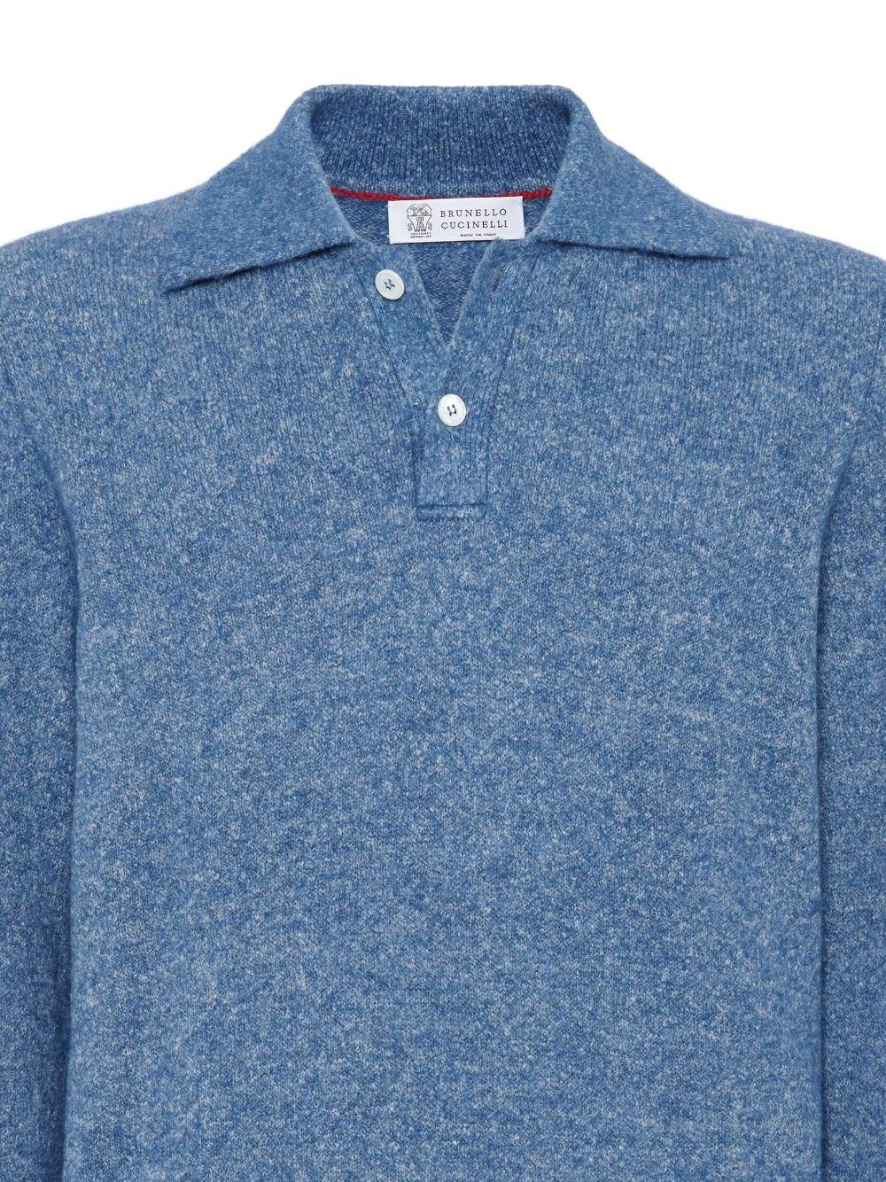 knit polo shirt  Product Image