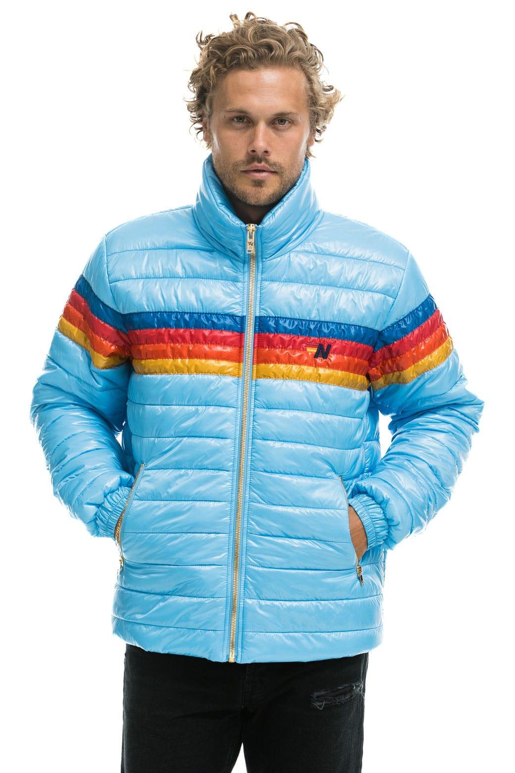 4 STRIPE TRAVELER JACKET - GLOSSY SKY Male Product Image