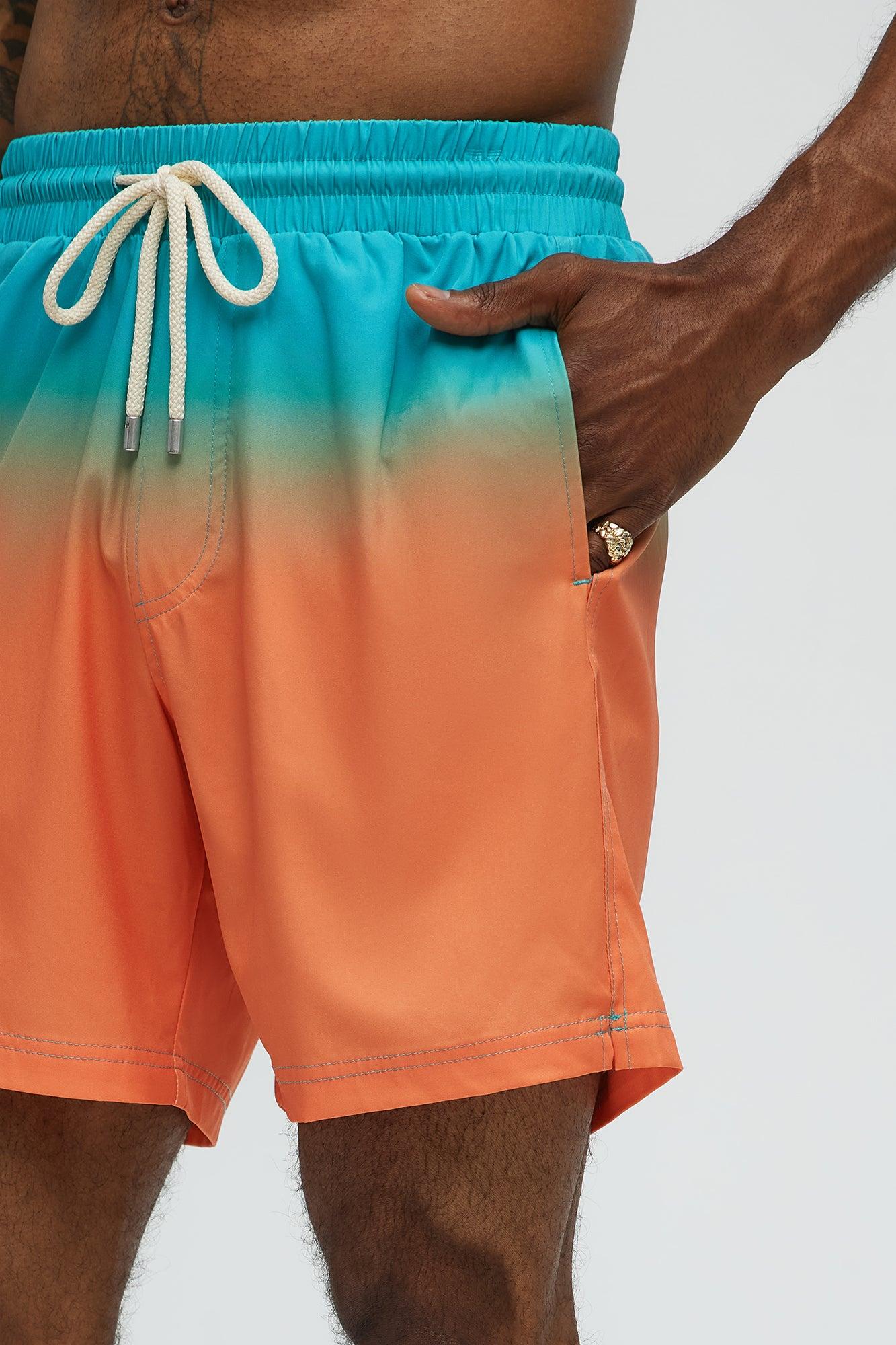 Coastal Fade Swim Classic Trunk - Orange/combo Product Image