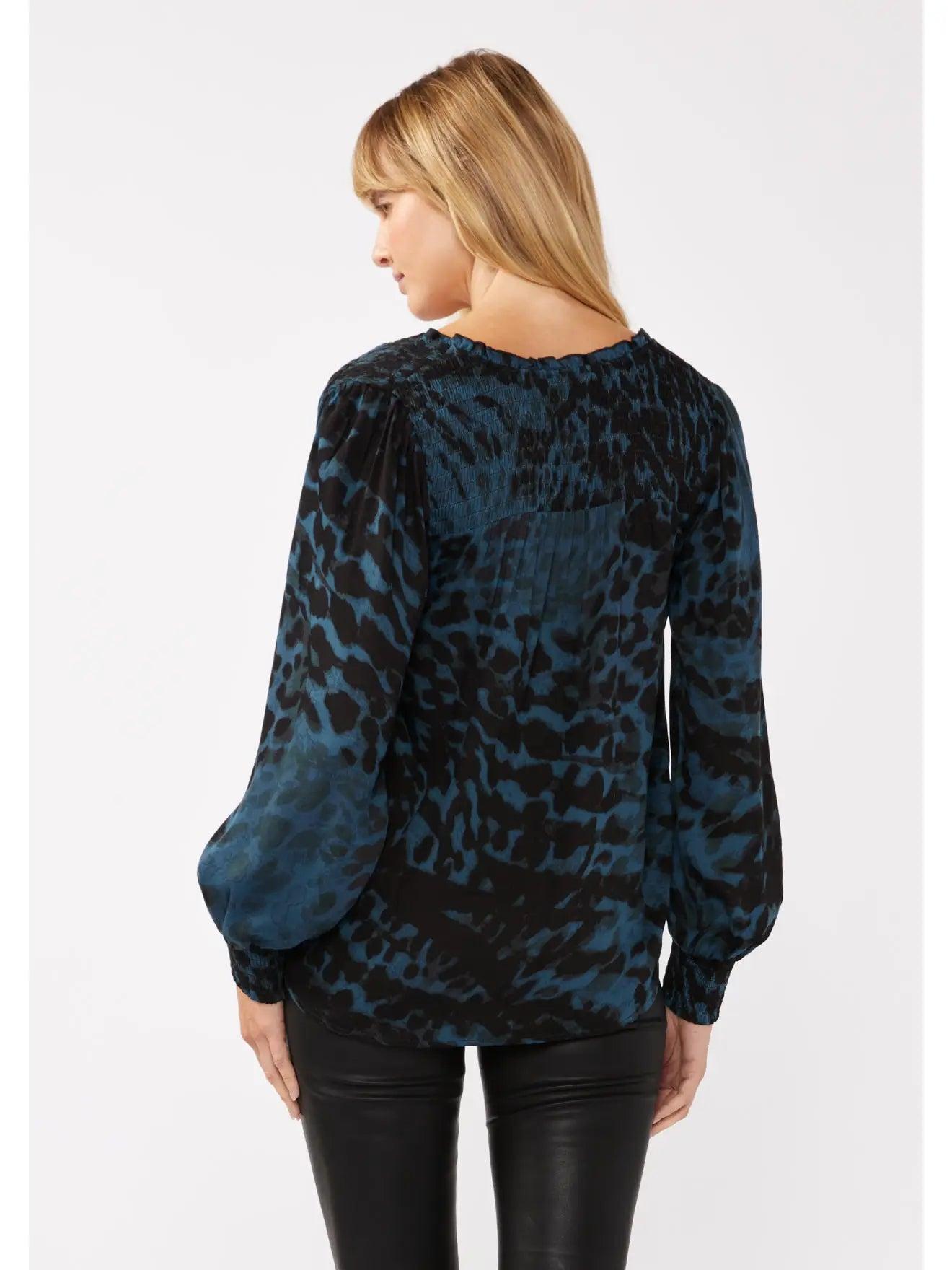 Challis Smocked Blouse Product Image