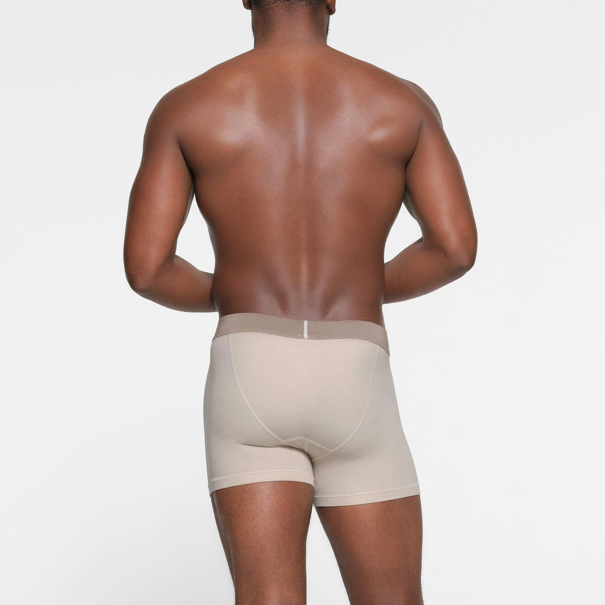 SKIMS COTTON MENS 3" BOXER BRIEF 3-PACK | STONE MULTI Product Image