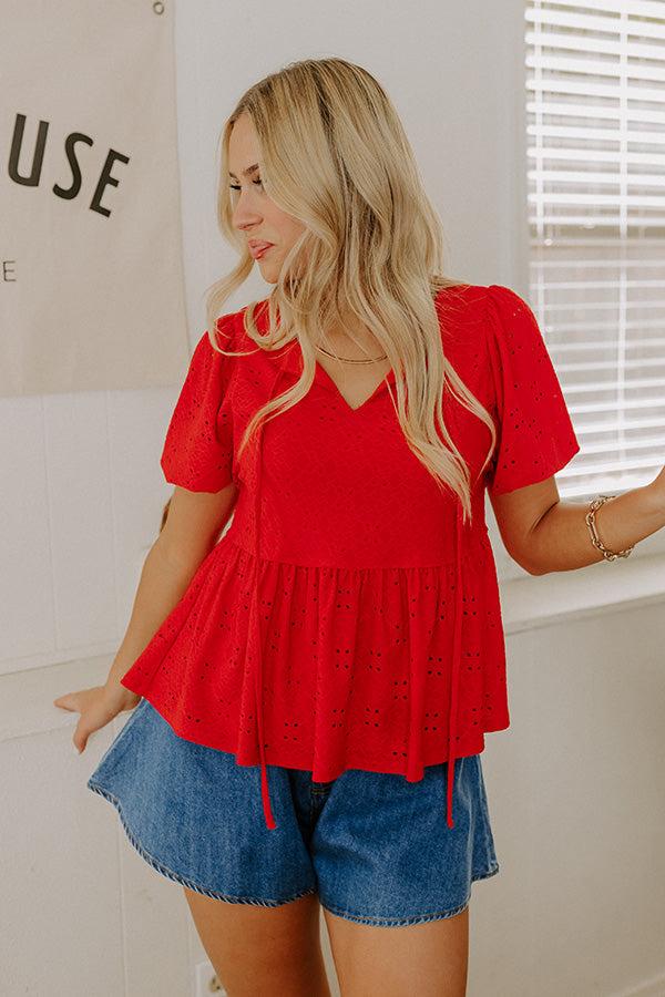 Picnic Day Eyelet Top Product Image