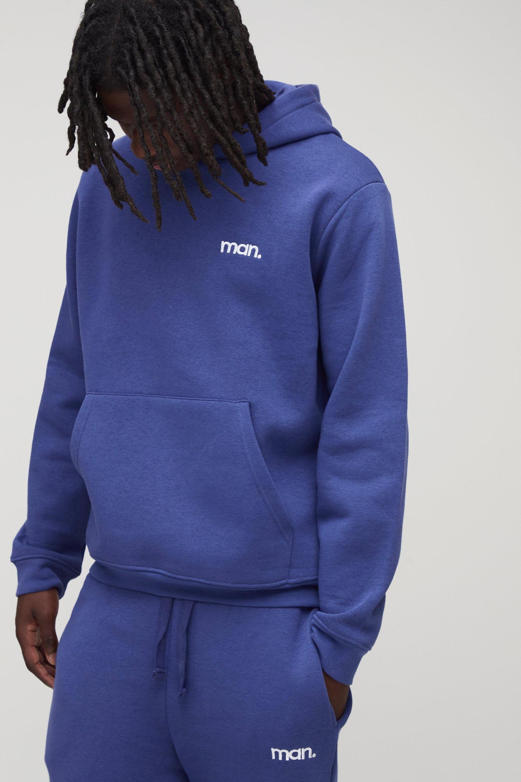 Slim Fit Man Sport Hooded Tracksuit | boohooMAN USA Product Image