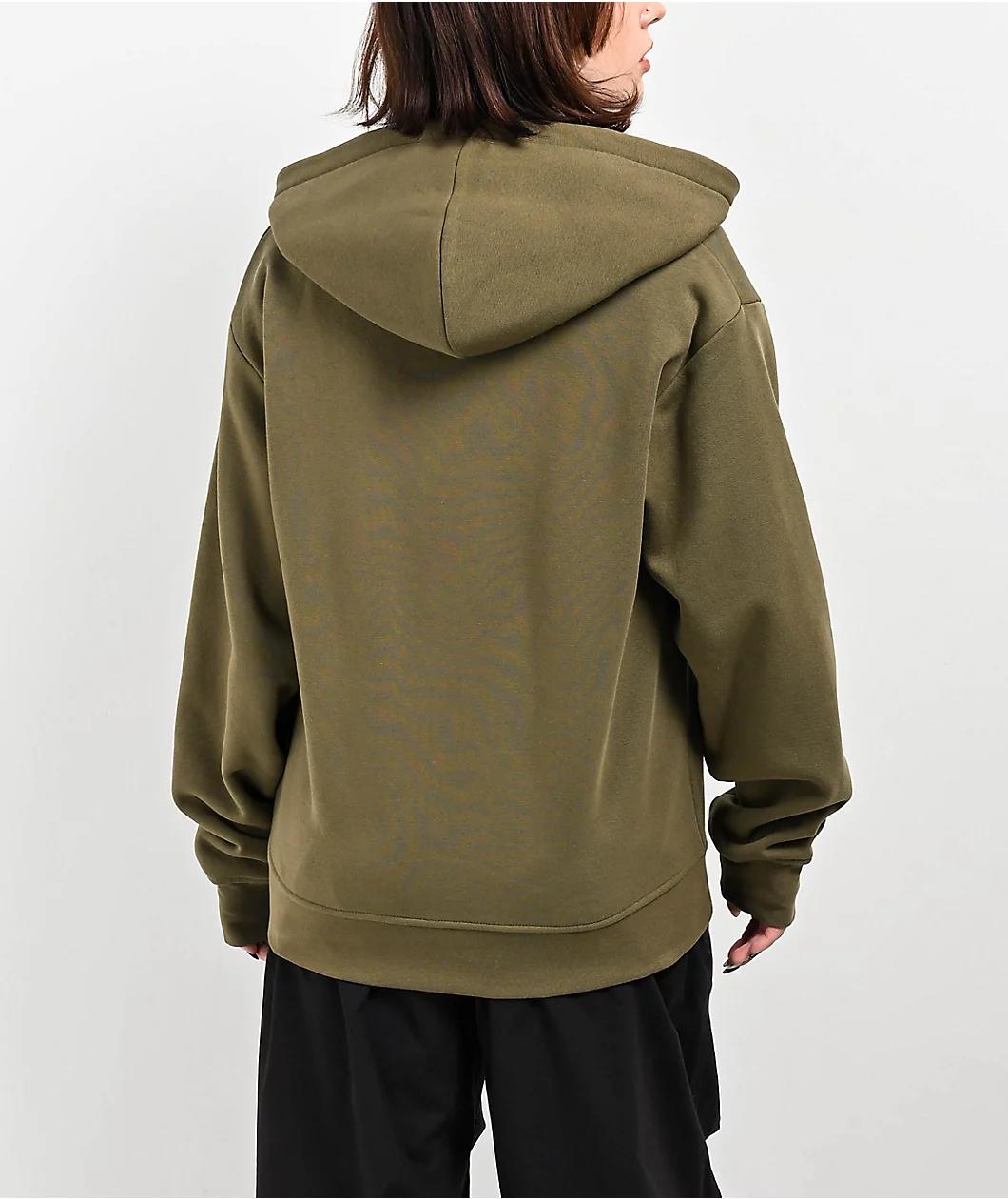 Zine Russo Olive Zip Hoodie Product Image