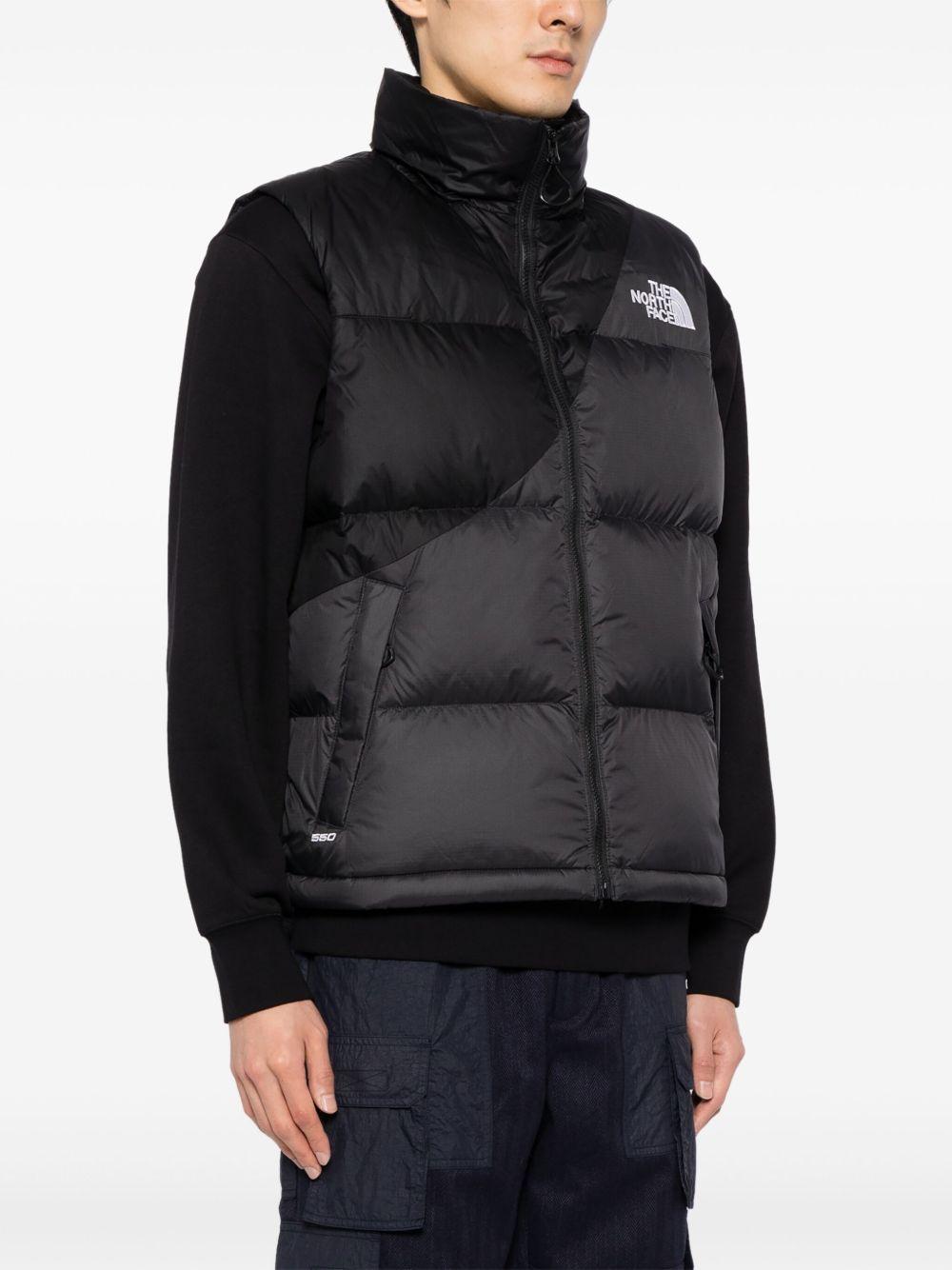 logo-embroidered padded jacket Product Image