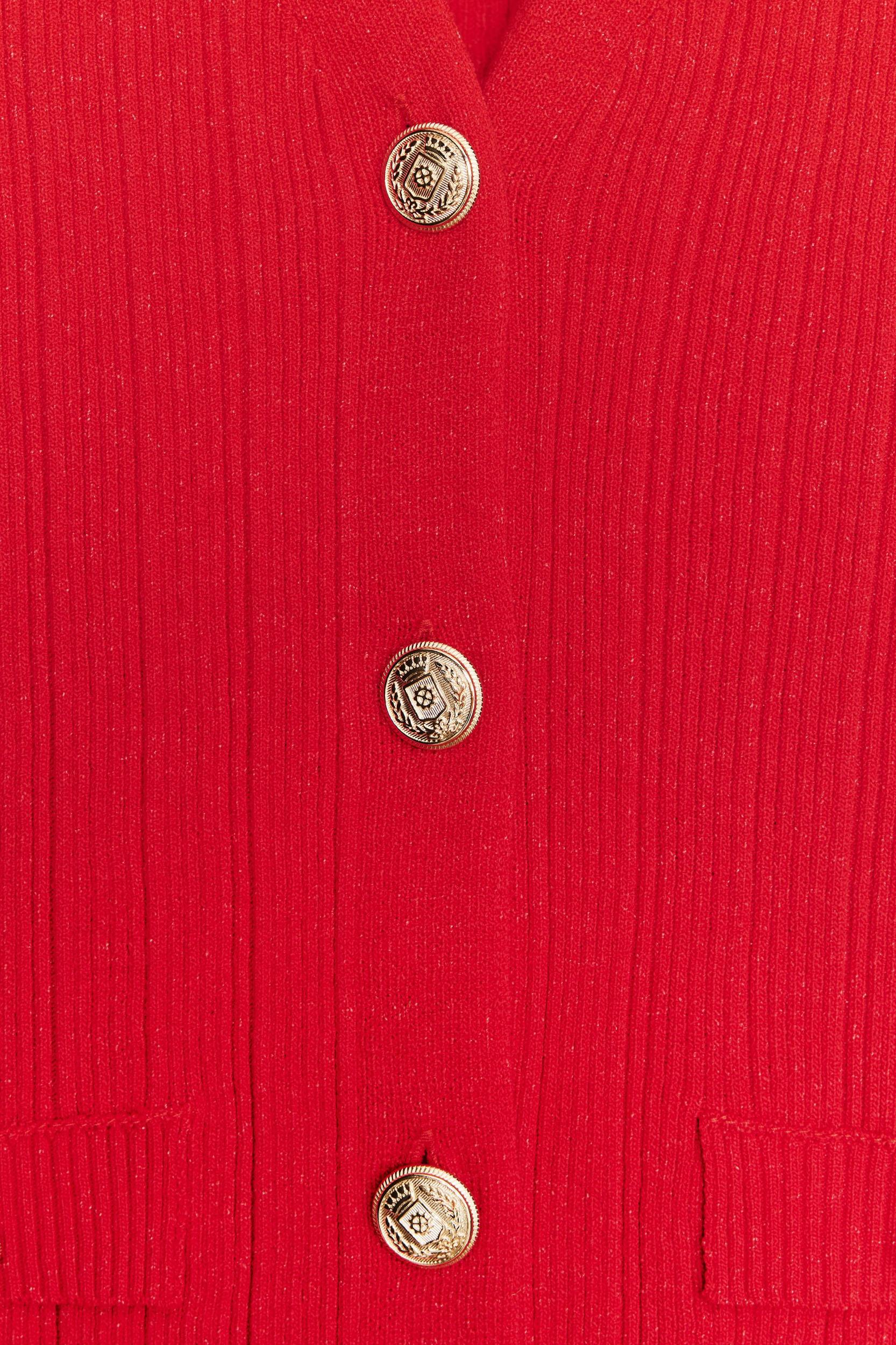 RIBBED KNIT CARDIGAN Product Image