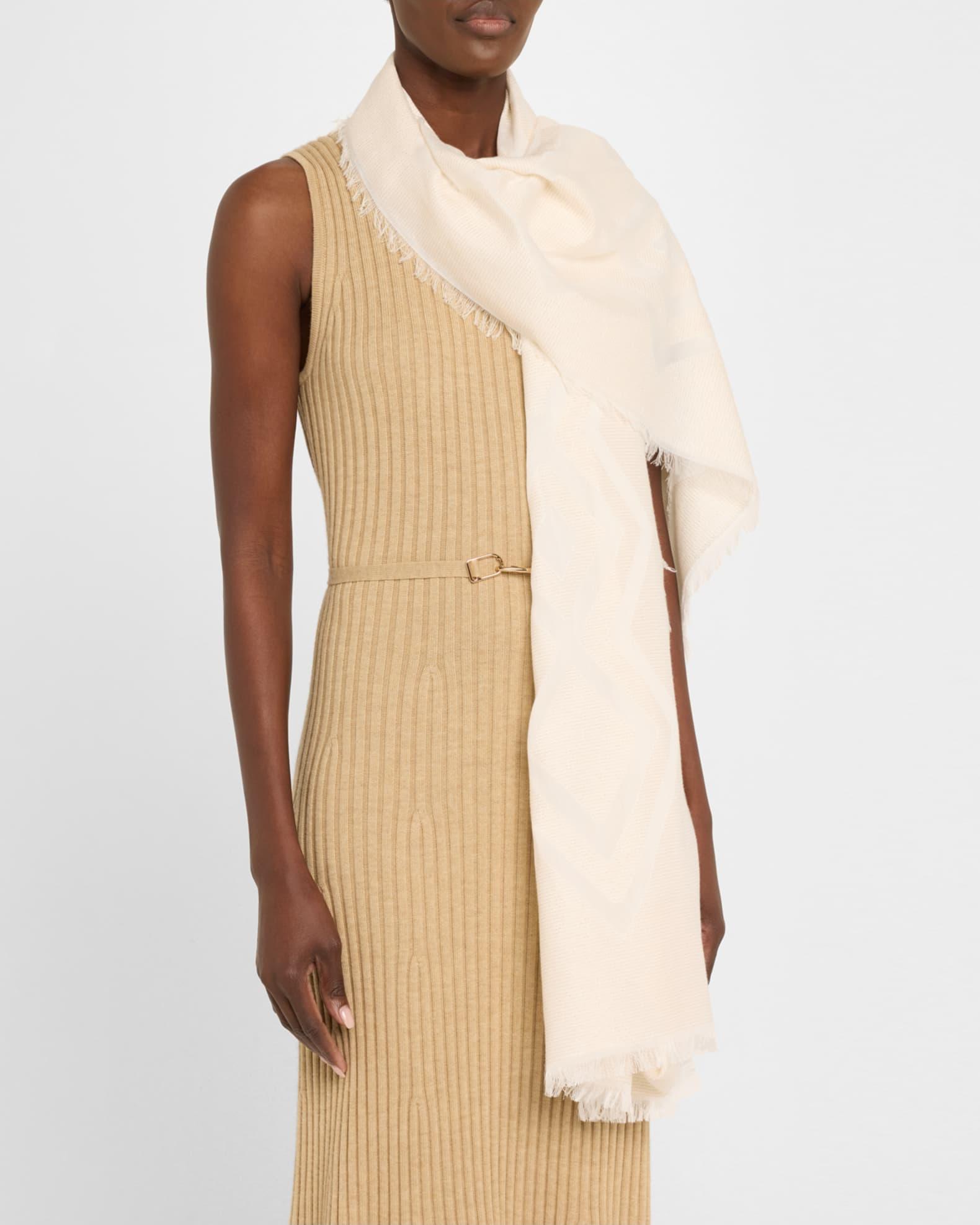 Diamond Fil Coupe Fringe-Trim Stole Product Image