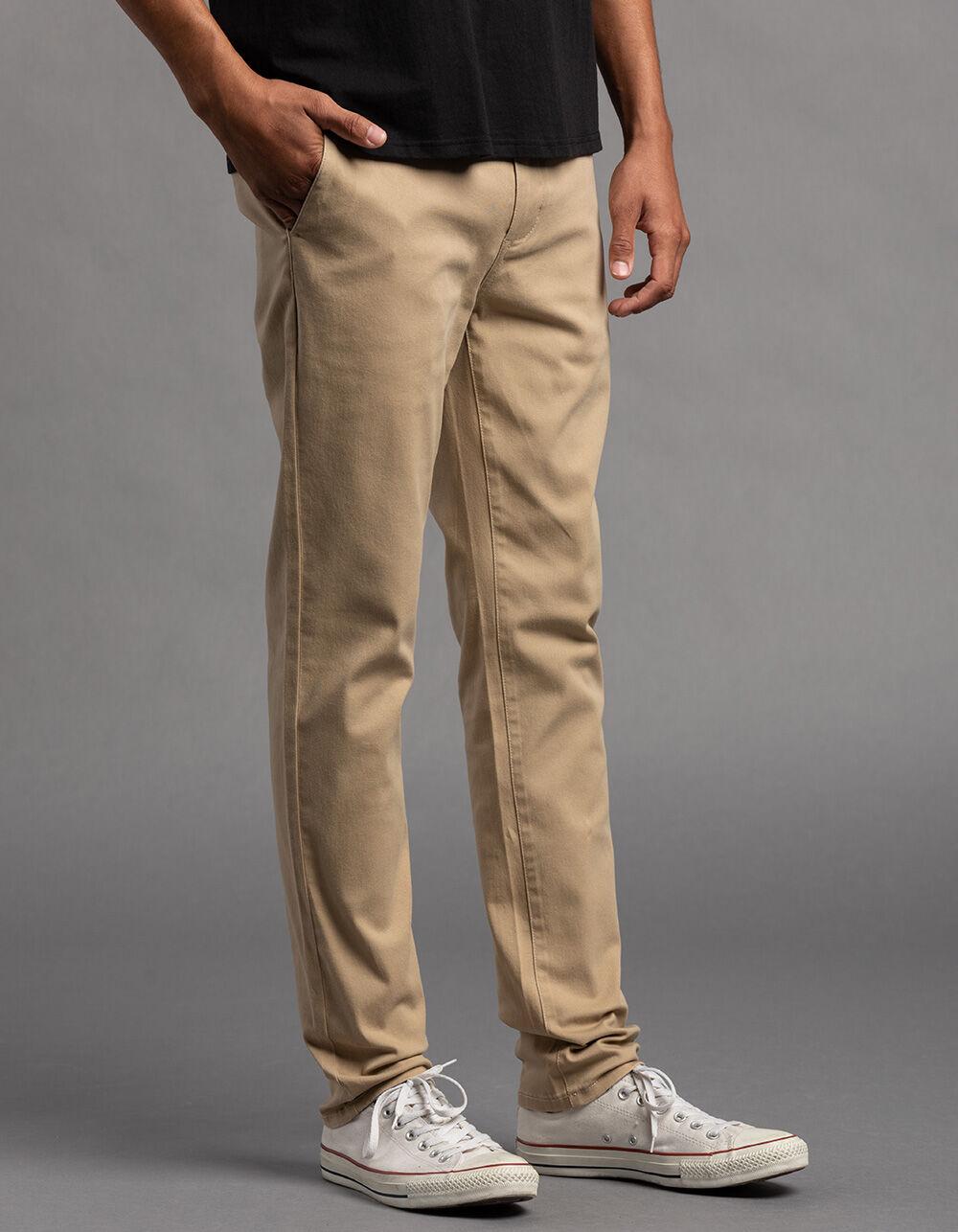 RSQ Mens Skinny Chino Pants - DESERT Product Image