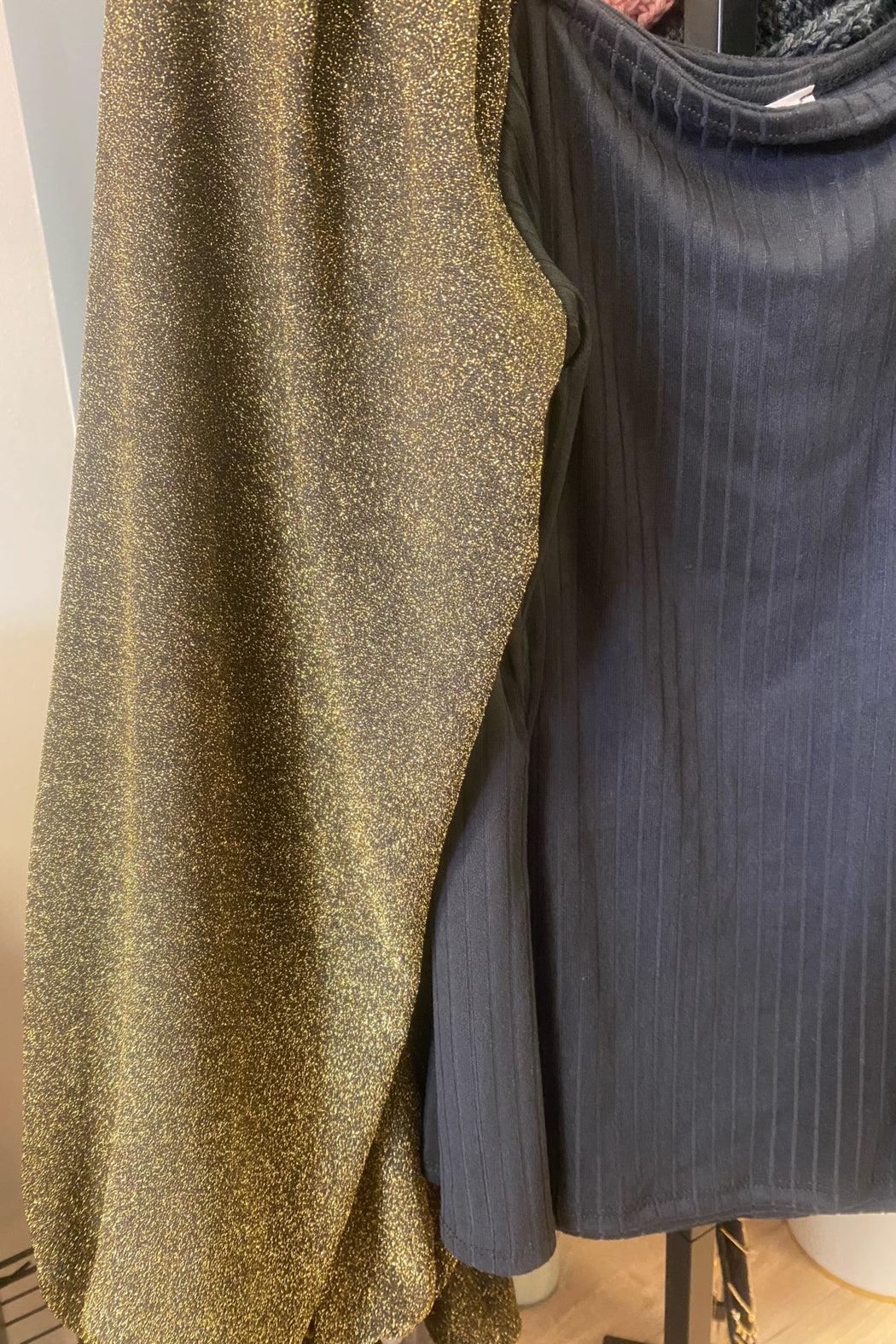 Glitter Sleeve Top Product Image