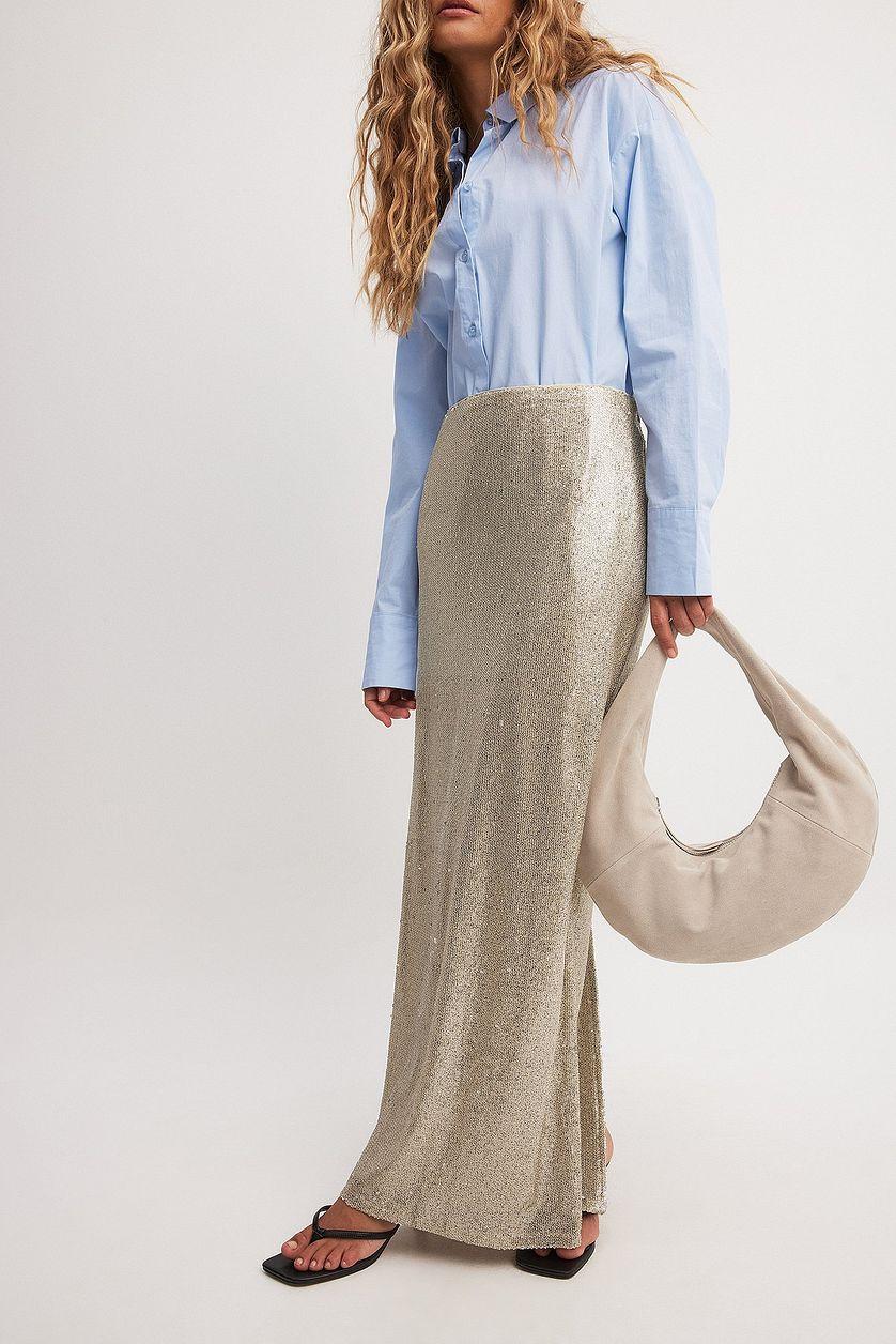 Sequin Maxi Skirt Product Image