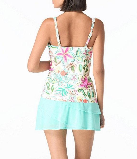 Coco Reef Classic Solids Mesh Layered Swim Skort Product Image