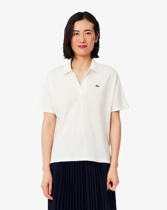 Relaxed Fit Fluid Piqué Polo Shirt Product Image