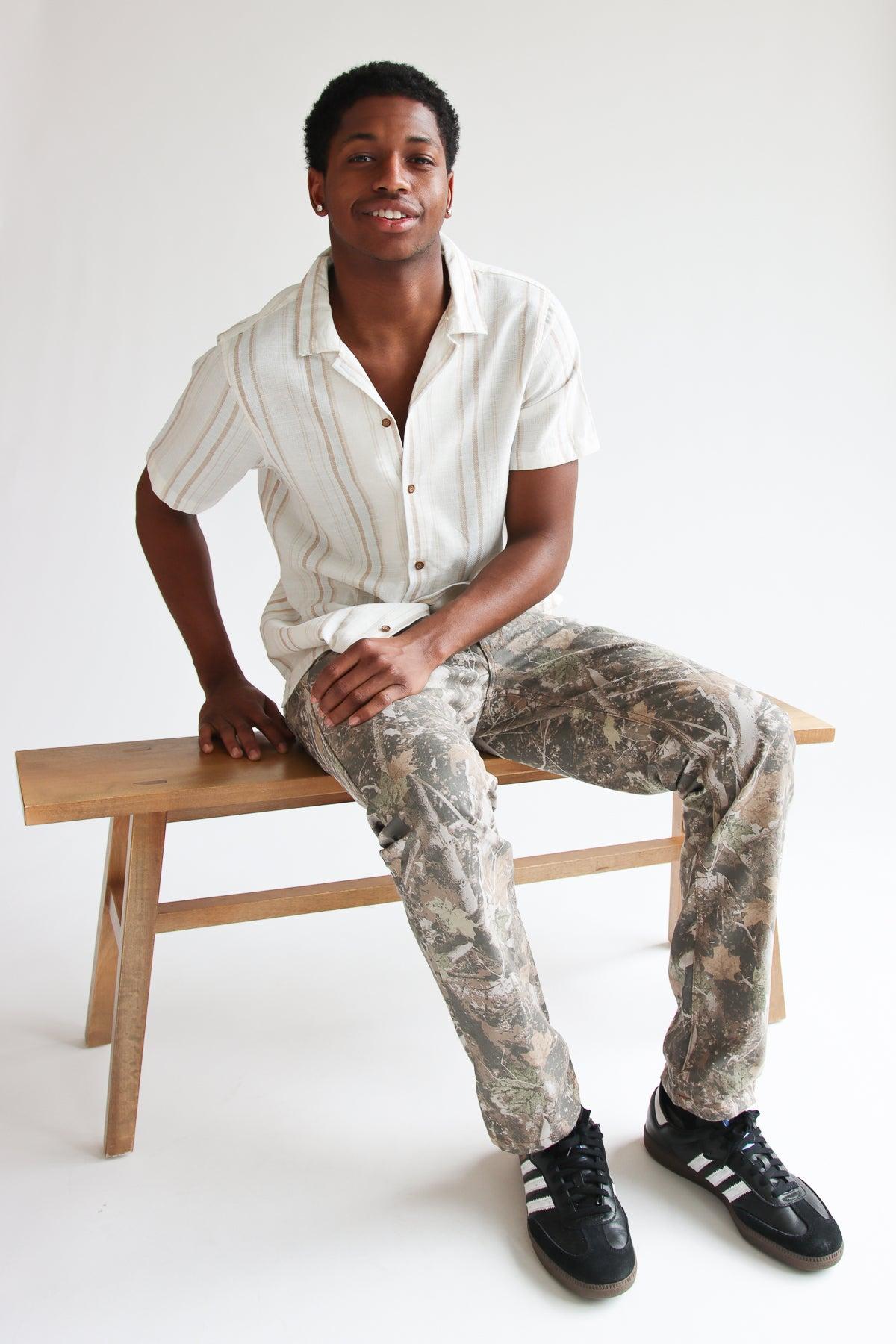 Woodland Camo Straight Leg Pants Product Image