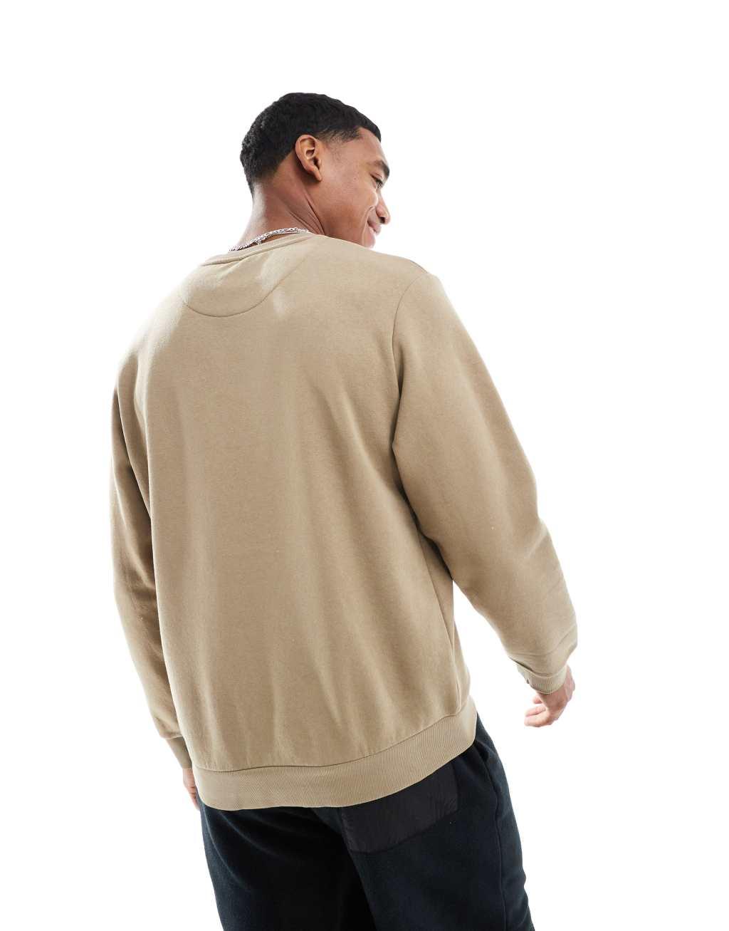 Jack & Jones oversized sweatshirt in beige Product Image
