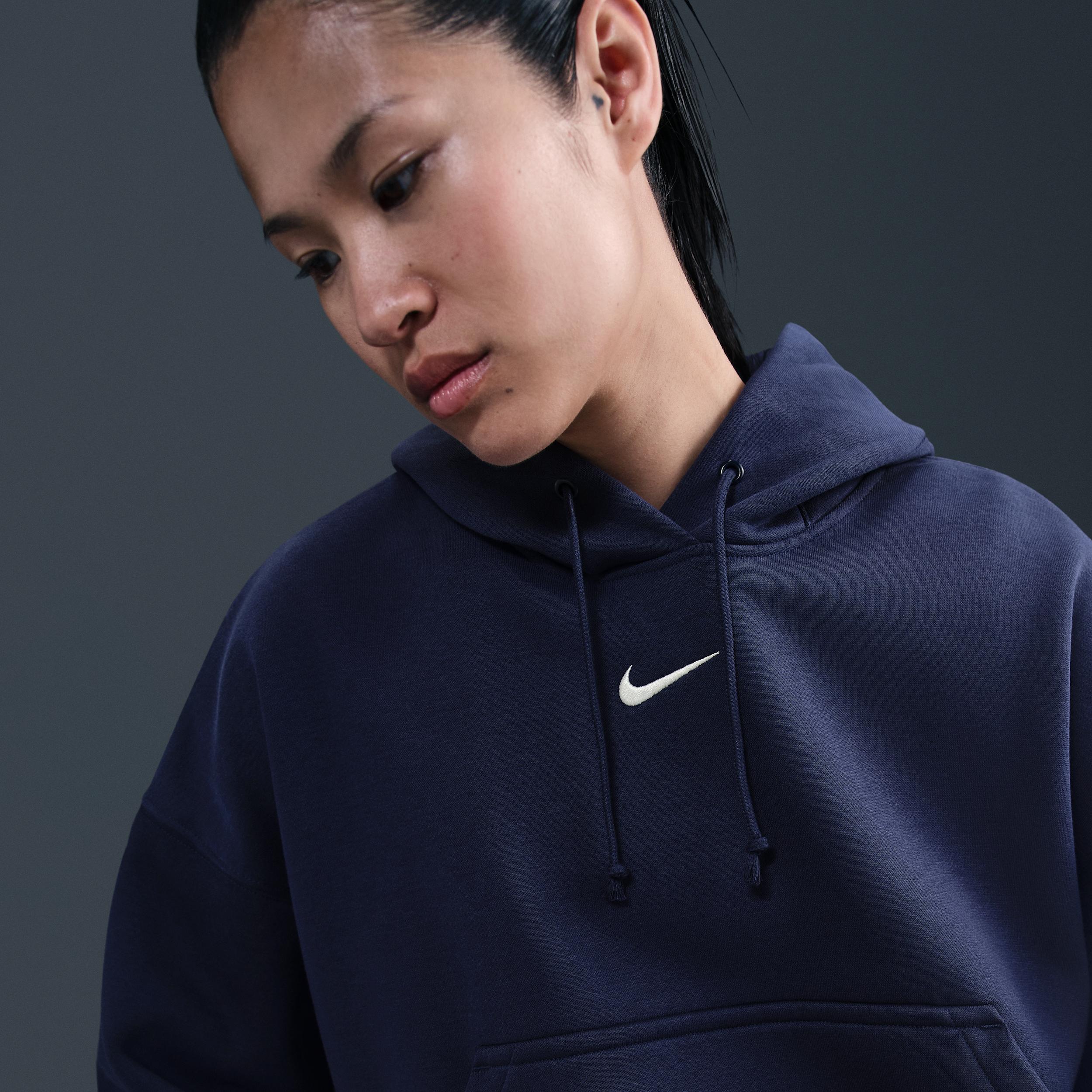 Womens Nike Sportswear Phoenix Fleece Over-Oversized Pullover Hoodie | DQ5858-410 Product Image