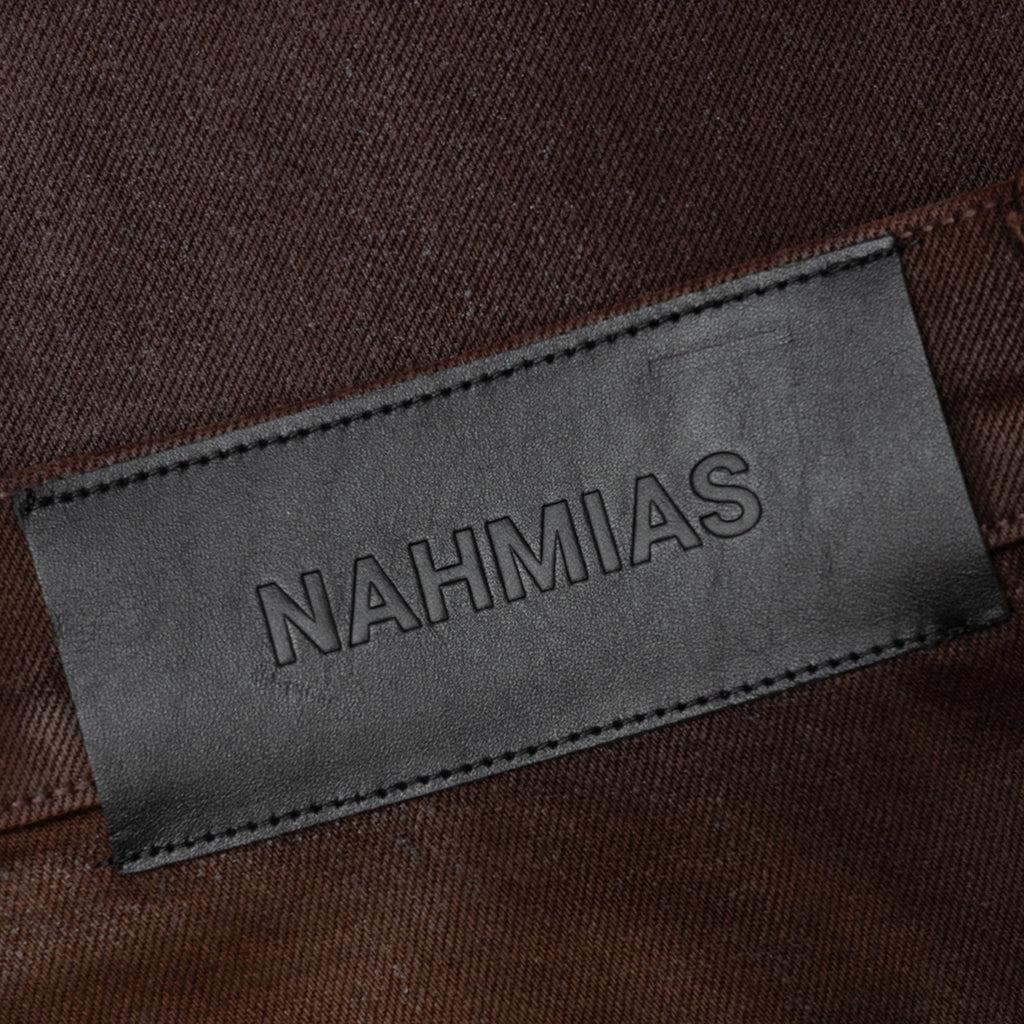 Waxed Denim Logo Cargo Pant -Brown Wash Male Product Image