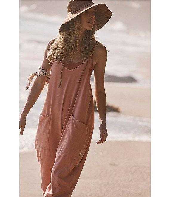 Free People FP Movement Sleeveless Scoop Neck Ankle Length Patch Pocket Hot Shot Onesie Product Image