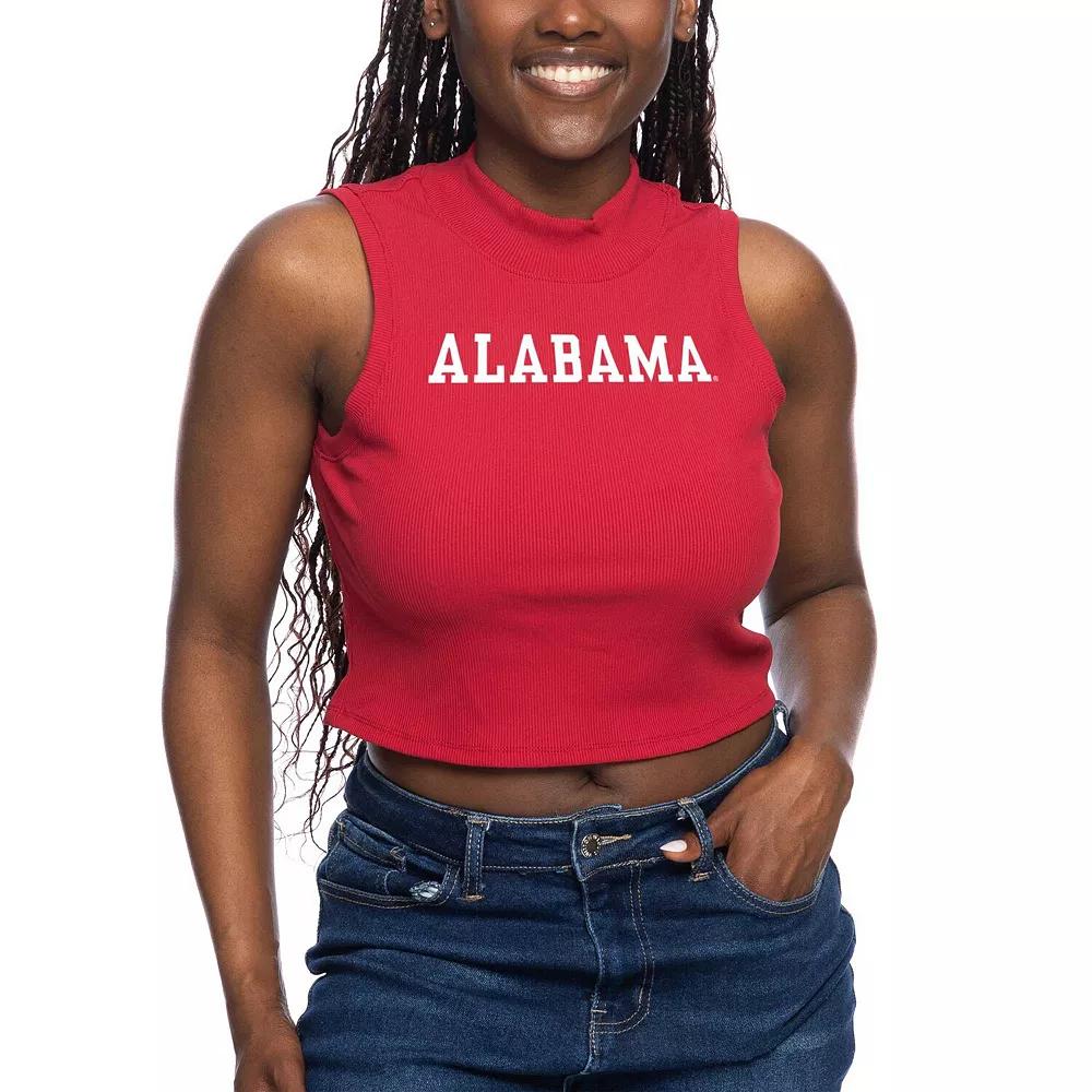 Women's ZooZatz Crimson Alabama Crimson Tide Cropped Tank Top,  Product Image