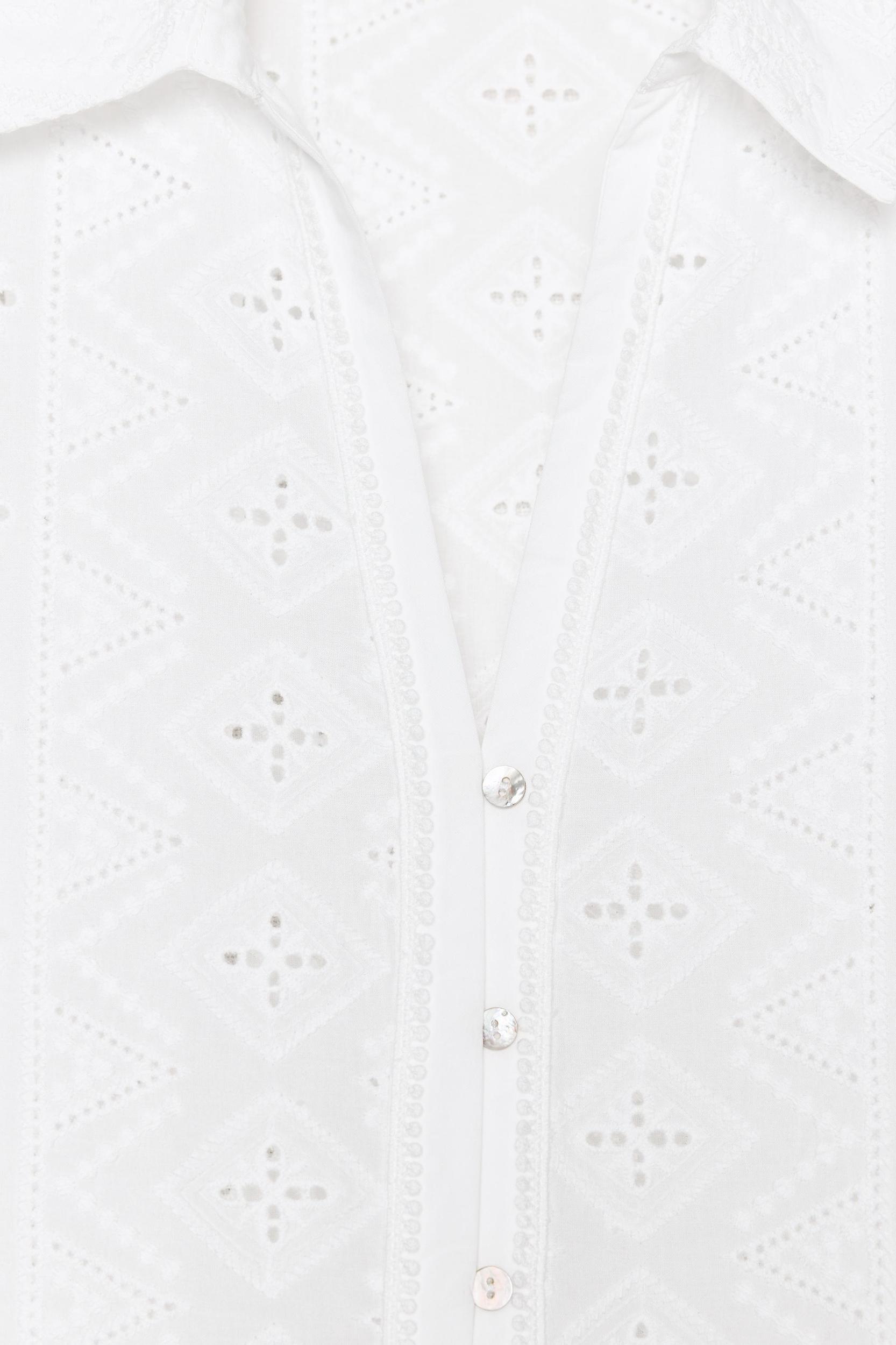 OPENWORK EMBROIDERY SHIRT Product Image