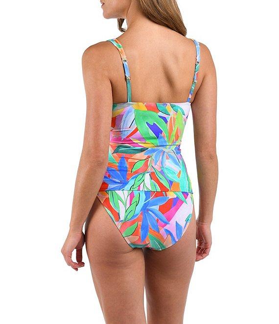 La Blanca Tropi-Flage Shirred Banded Waist Hipster Swim Bottom Product Image