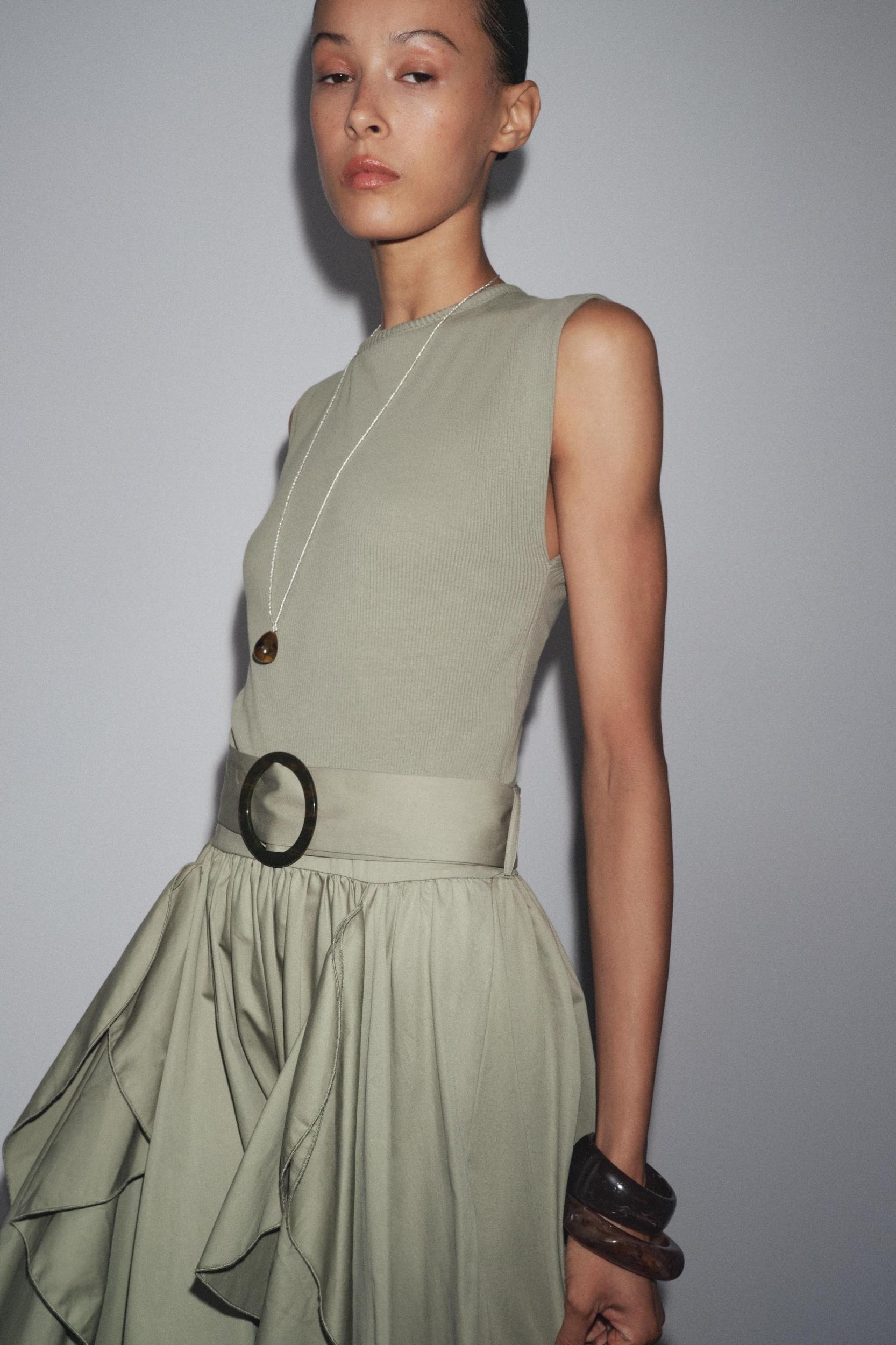 BELTED COMBINATION DRESS Product Image