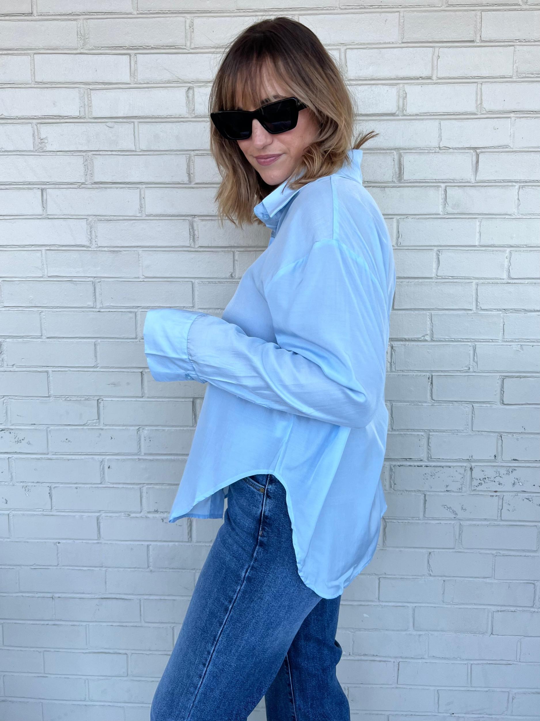 Modern Love Button Down Blouse Product Image