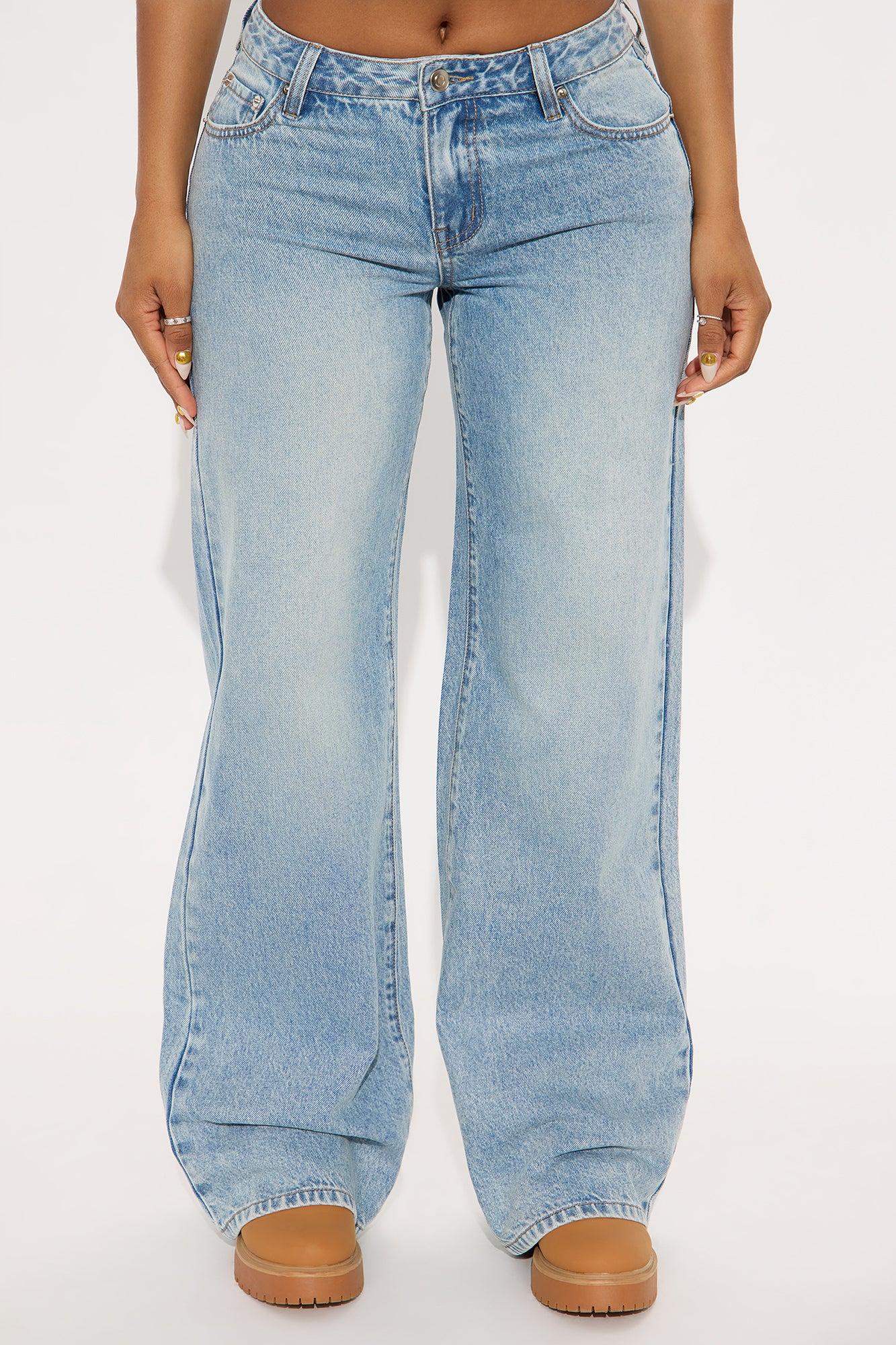 Westside Low Rise Wide Leg Jean - Light Wash Product Image