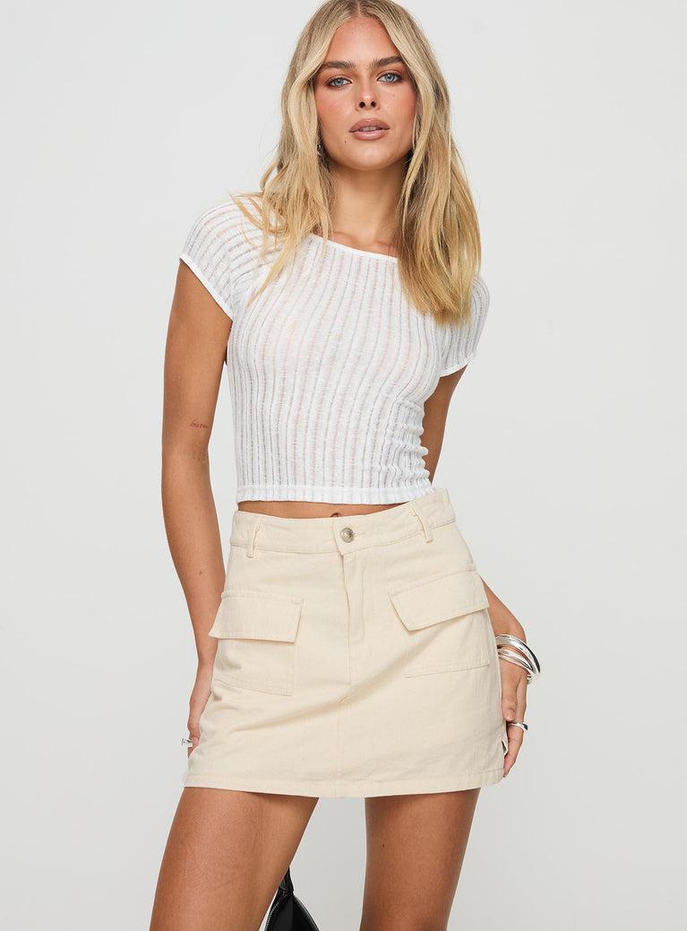 Cadern Skort Cream Product Image