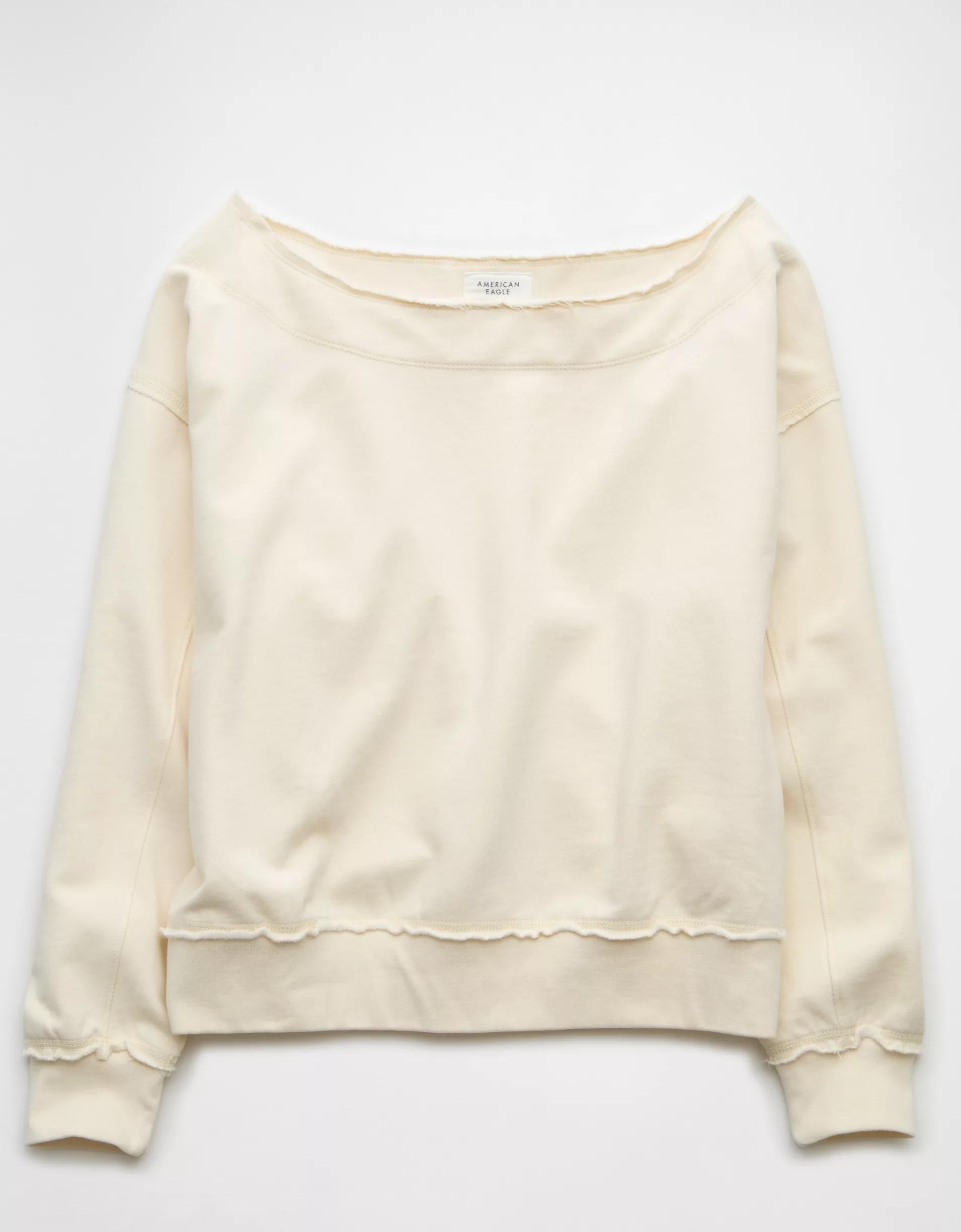 AE Off The Shoulder Sweatshirt Product Image