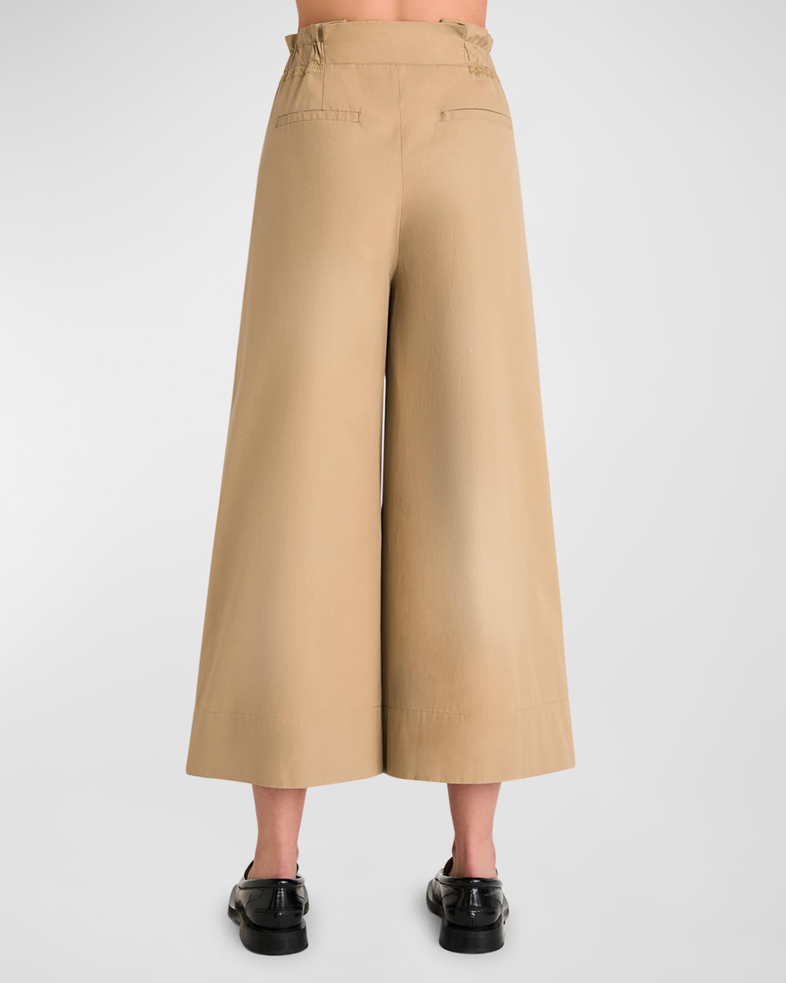 Sargent Cropped High-Rise Wide-Leg Pants Product Image
