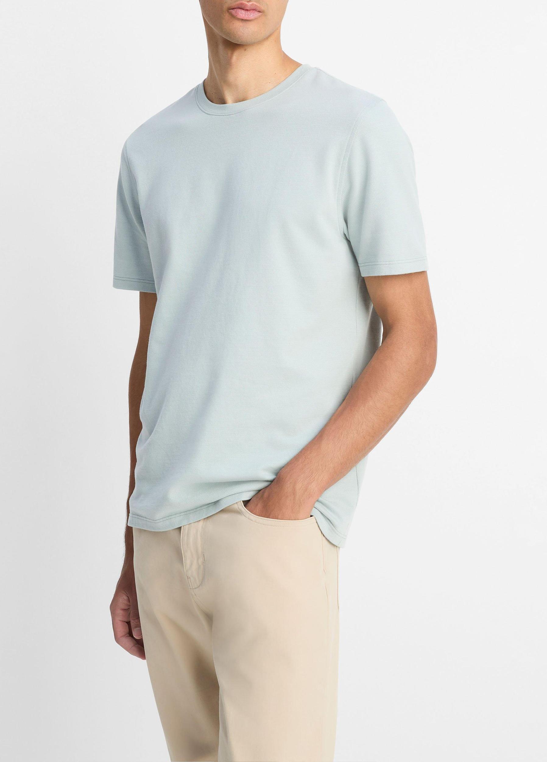Birdseye Jacquard Pima Cotton T-Shirt Product Image