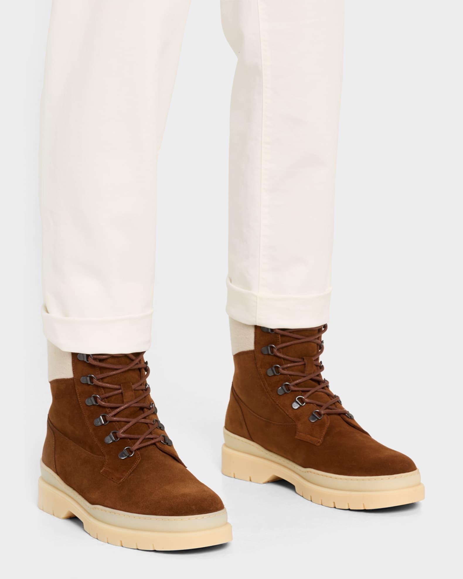 Men's Gravel Walk Suede Shearling Lace-Up Ankle Boots Product Image