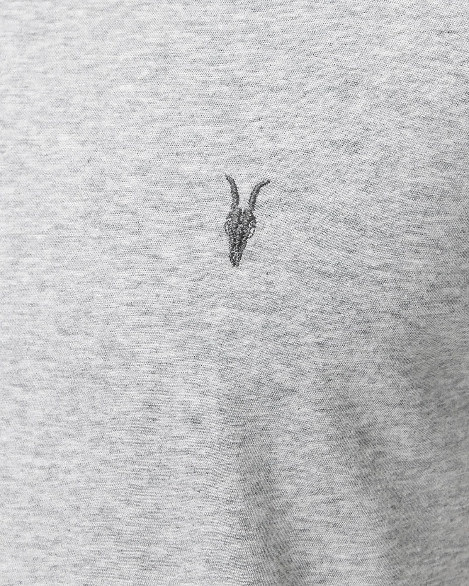 Tonic Crew Neck Slim Ramskull T-Shirt GREY/WHITE/GREEN | ALLSAINTS US Product Image