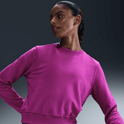 Nike Women's Dri-FIT One Crew-Neck French Terry Sweatshirt Product Image