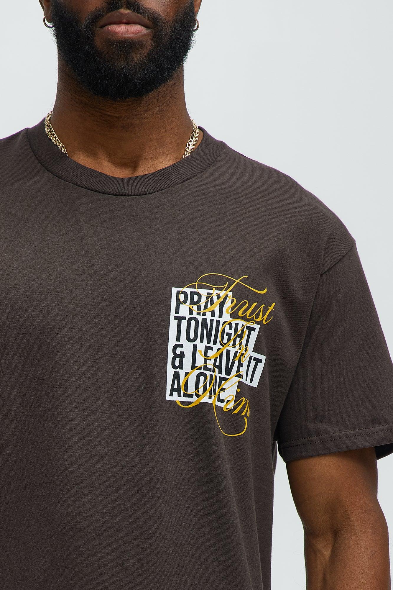 Trust In Him Short Sleeve Tee - Brown Male Product Image