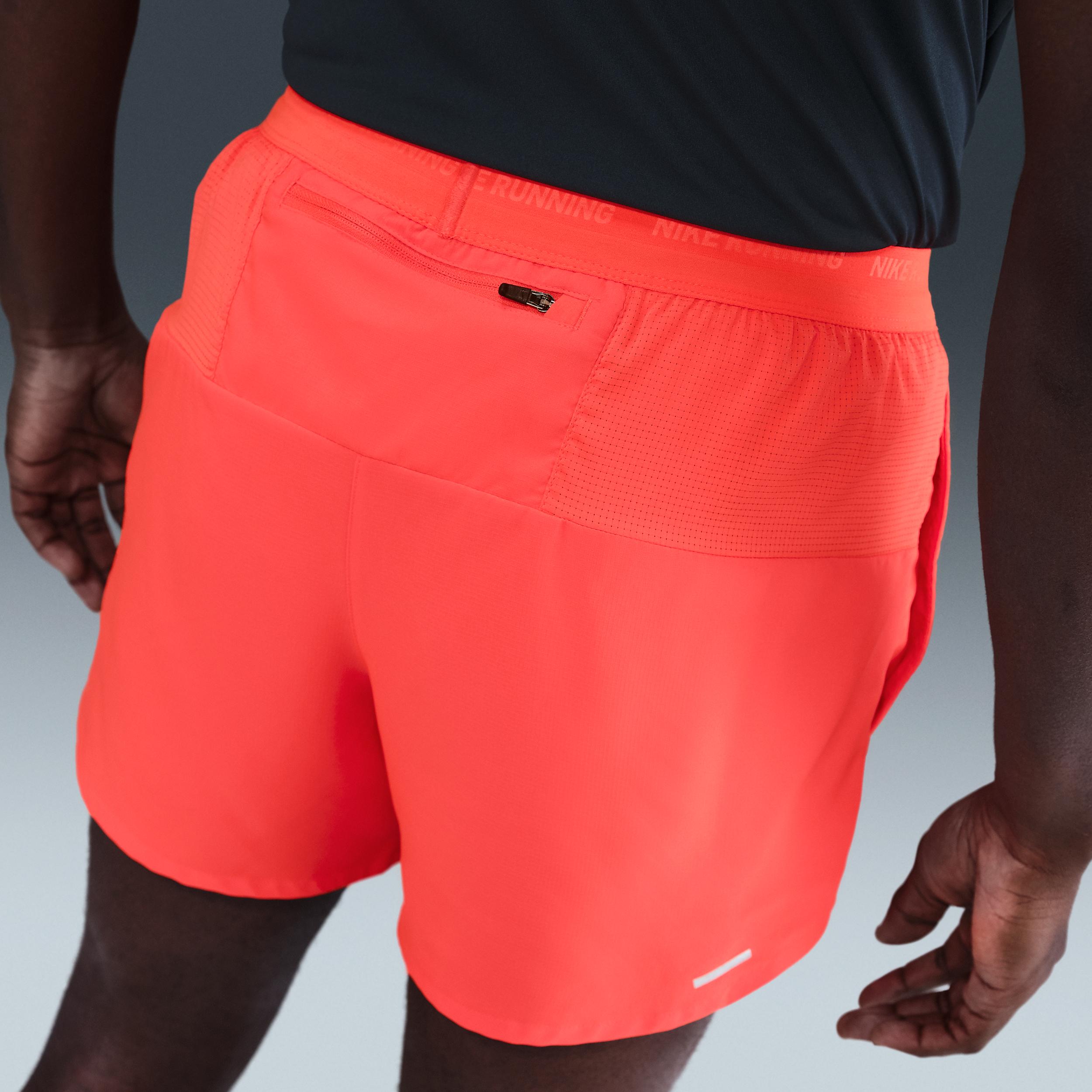 Nike Mens Stride Dri-FIT 5 2-in-1 Running Shorts | FN2992-635 Product Image