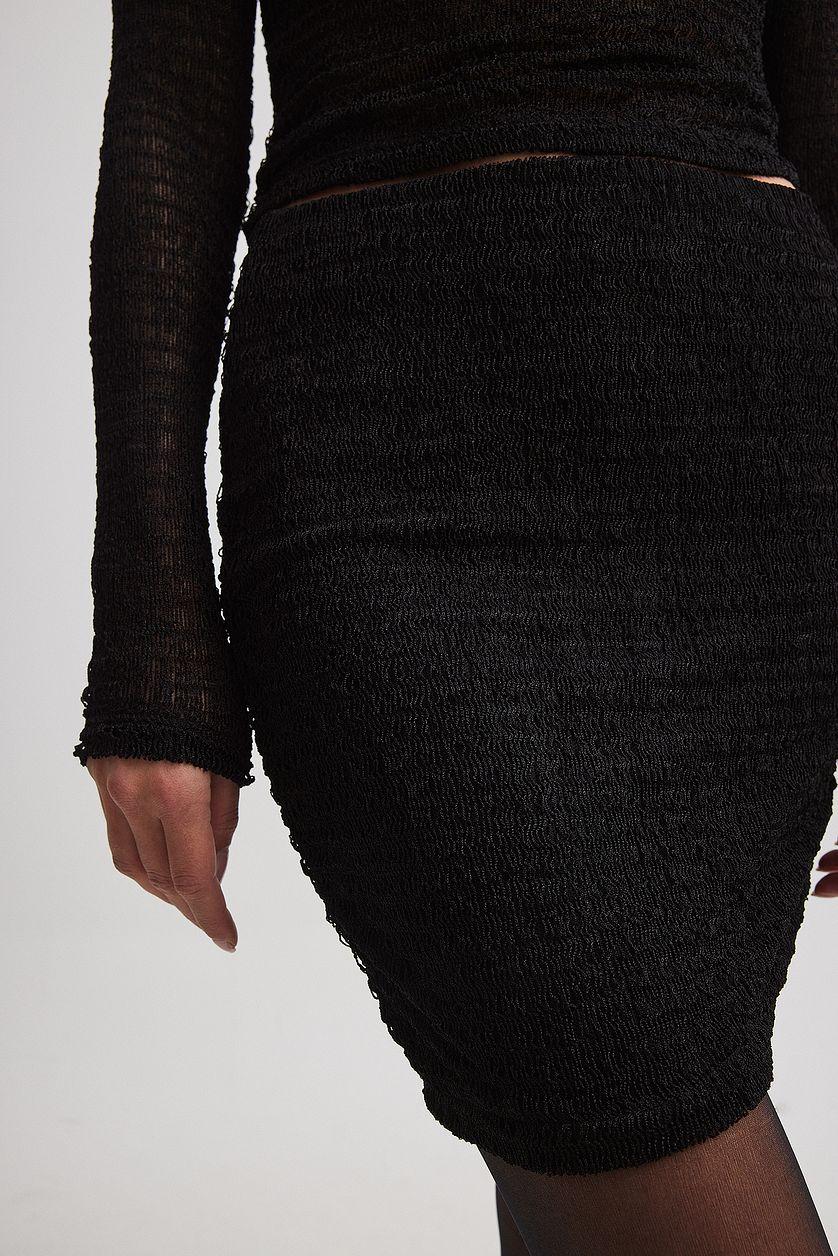 Distressed Mini Skirt Product Image