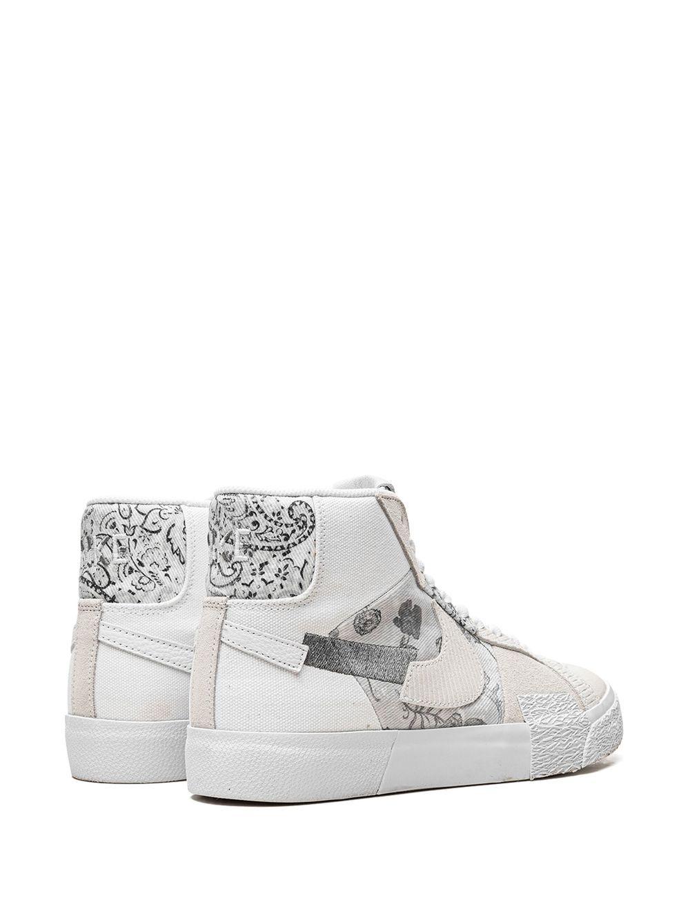 SB Zoom Blazer Mid Edge "Floral White/Grey" sneakers Product Image