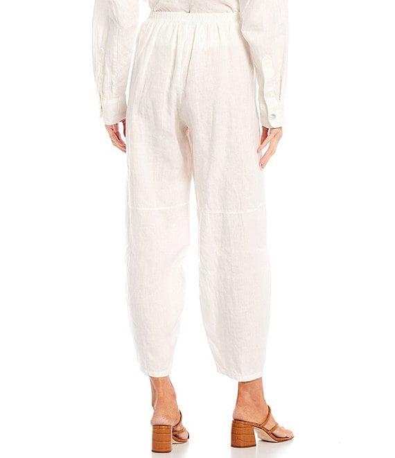 Bryn Walker Olivier Light Linen Ankle Lantern Coordinating Pull-On Pants Product Image