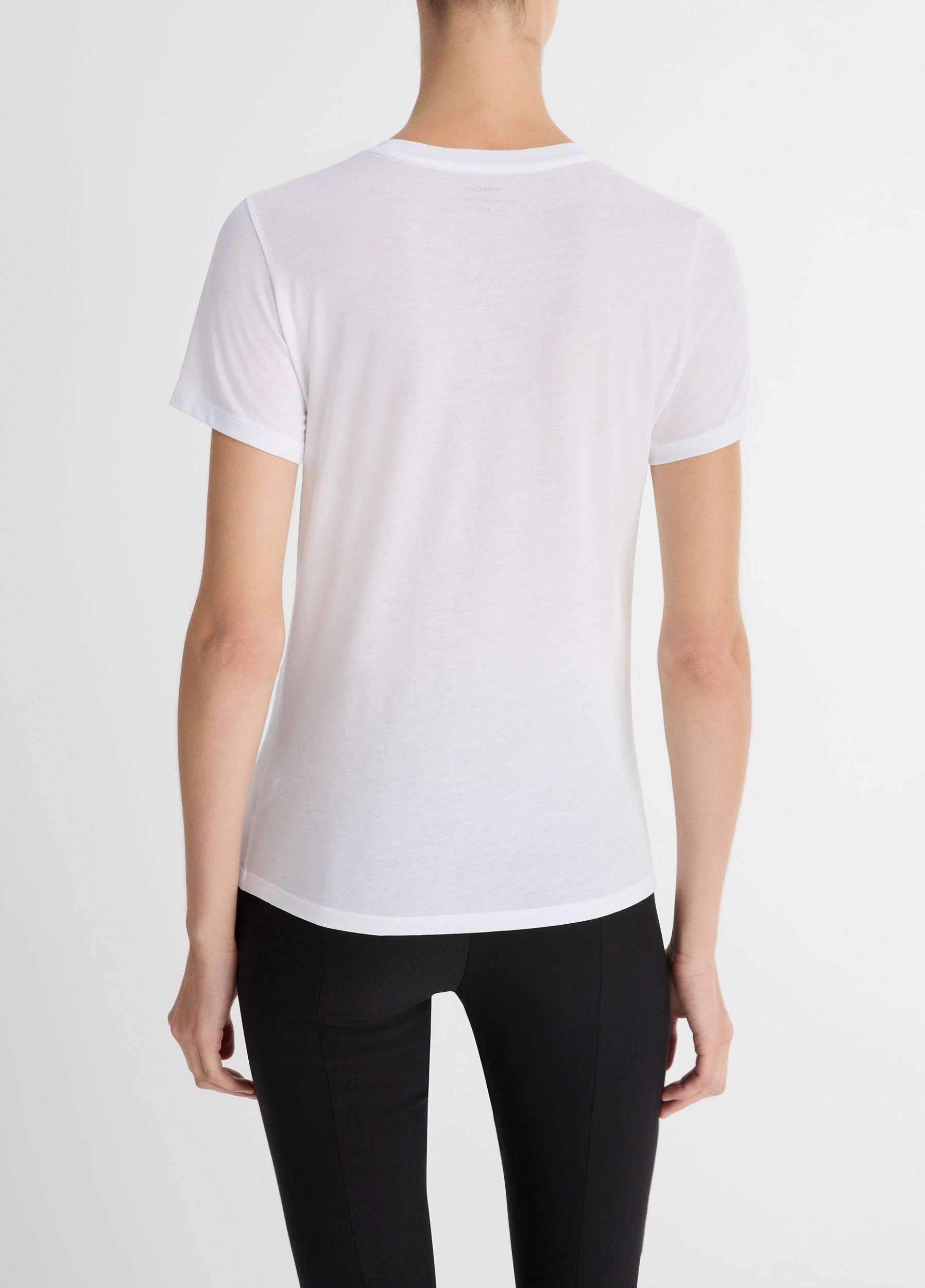 Essential Pima Cotton Crew Neck T-Shirt Product Image