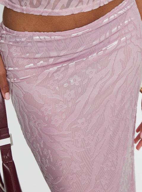 Kalei Maxi Skirt Pink Floral Product Image