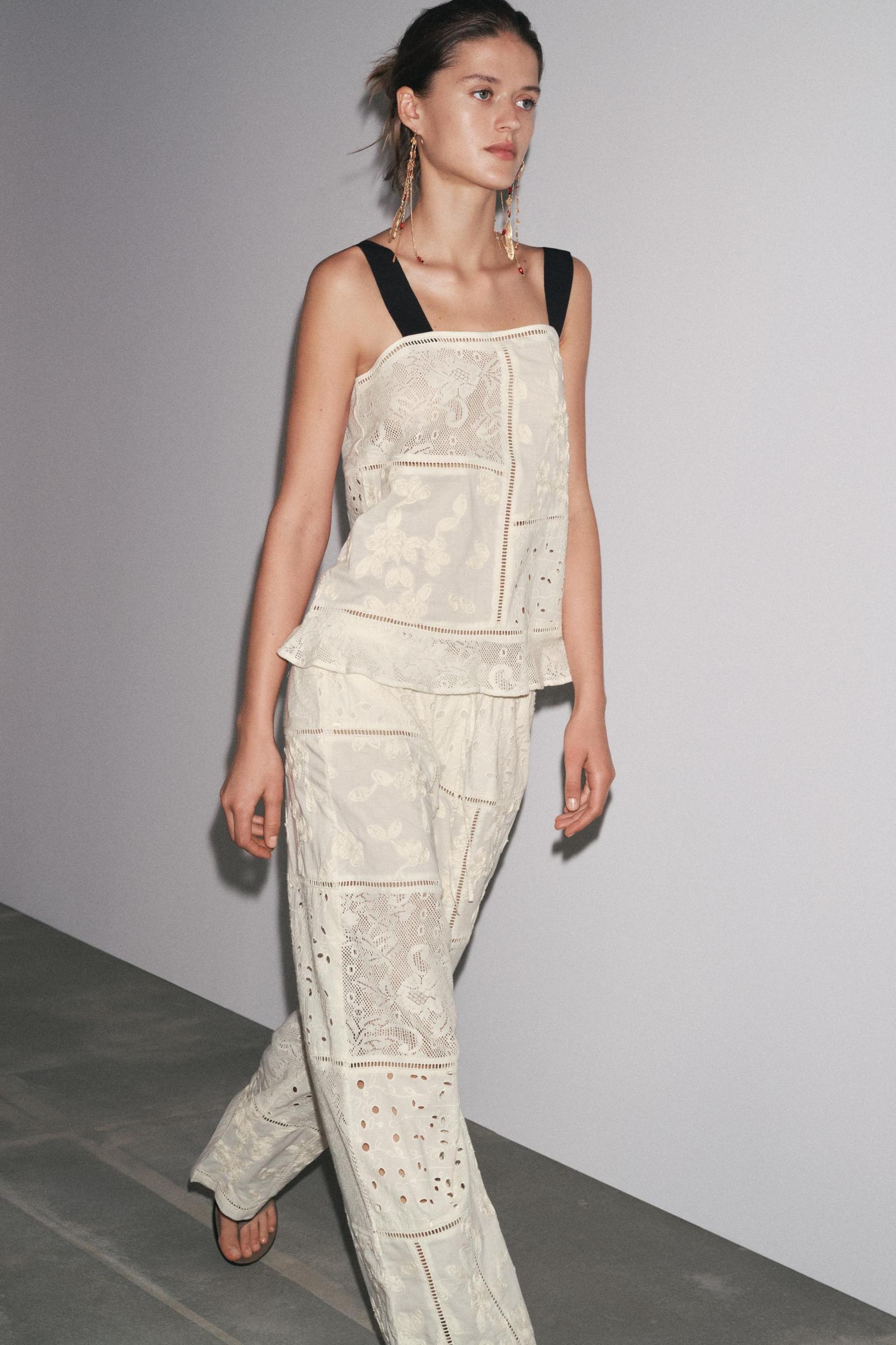 ZW COLLECTION PATCHWORK EMBROIDERED TOP Product Image