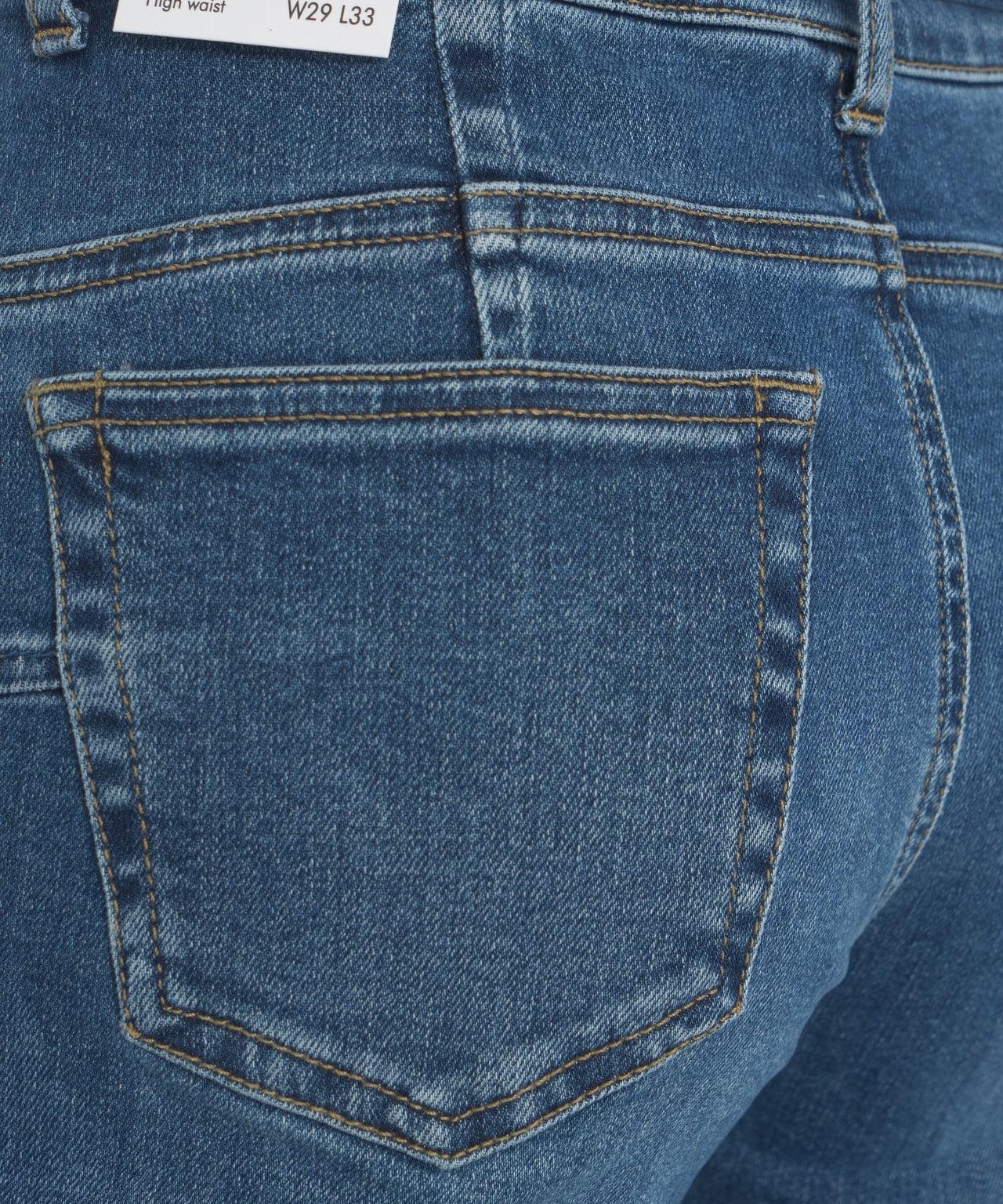 Flared jeans with belt Product Image