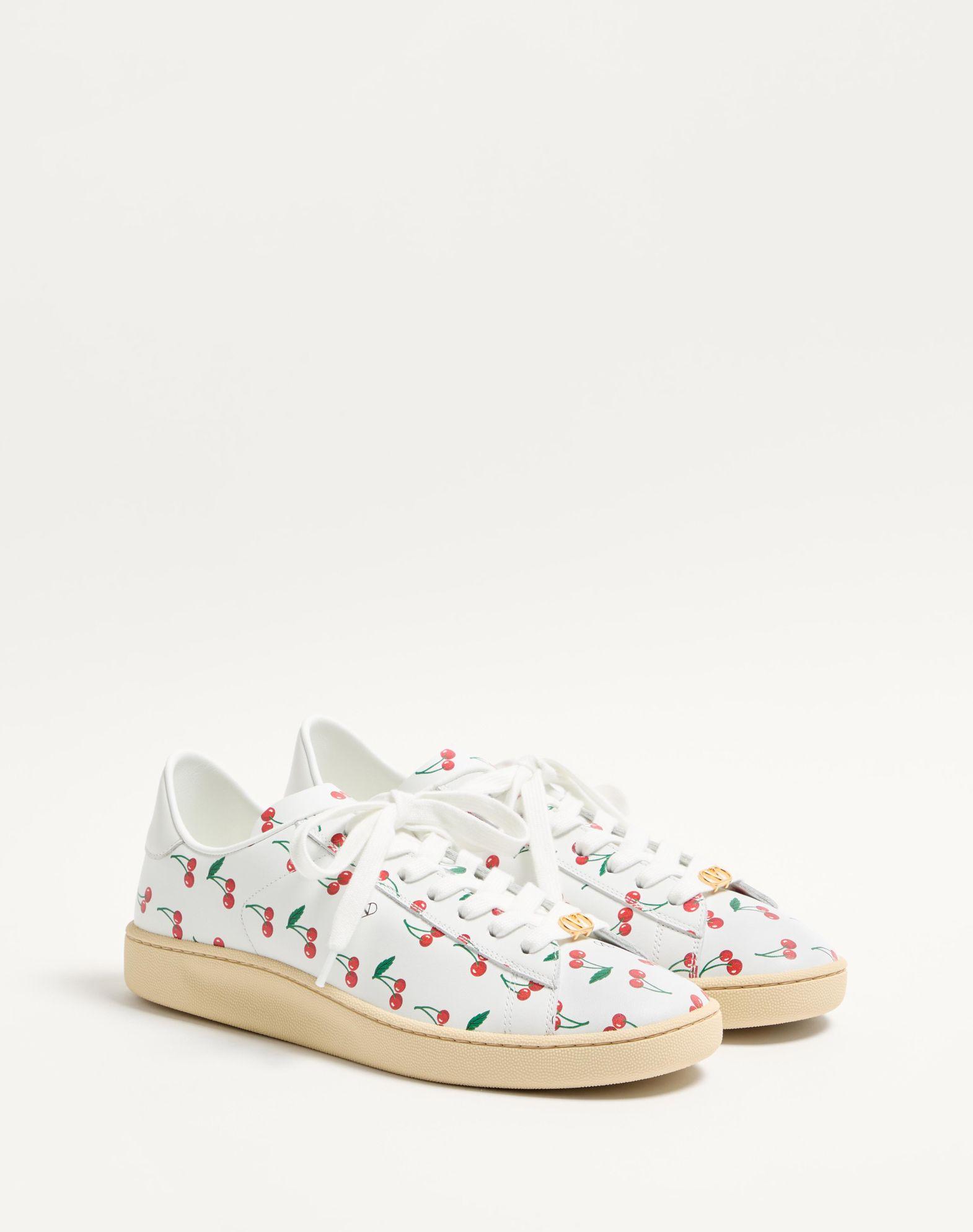 Royco Sneaker In Nappa Calfskin With Cherryfic Pattern Product Image