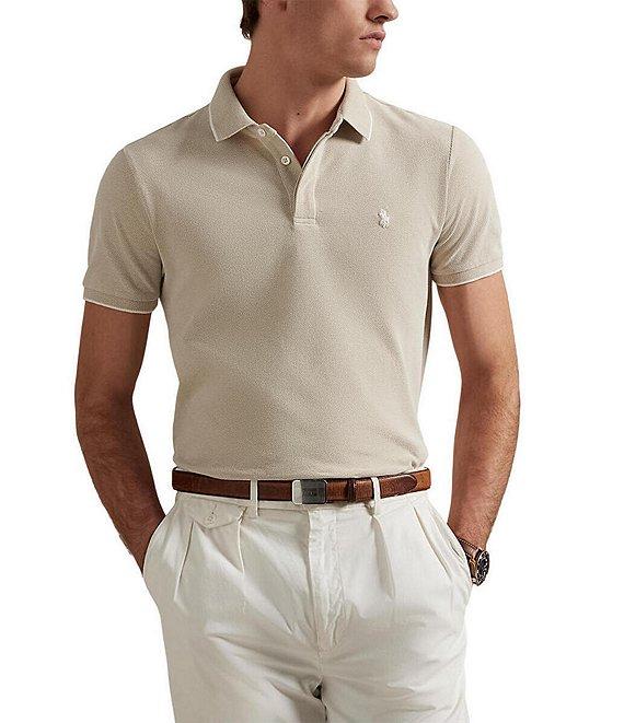 Polo Ralph Lauren Classic Fit Tipped Stretch Mesh Short Sleeve Polo Shirt Product Image