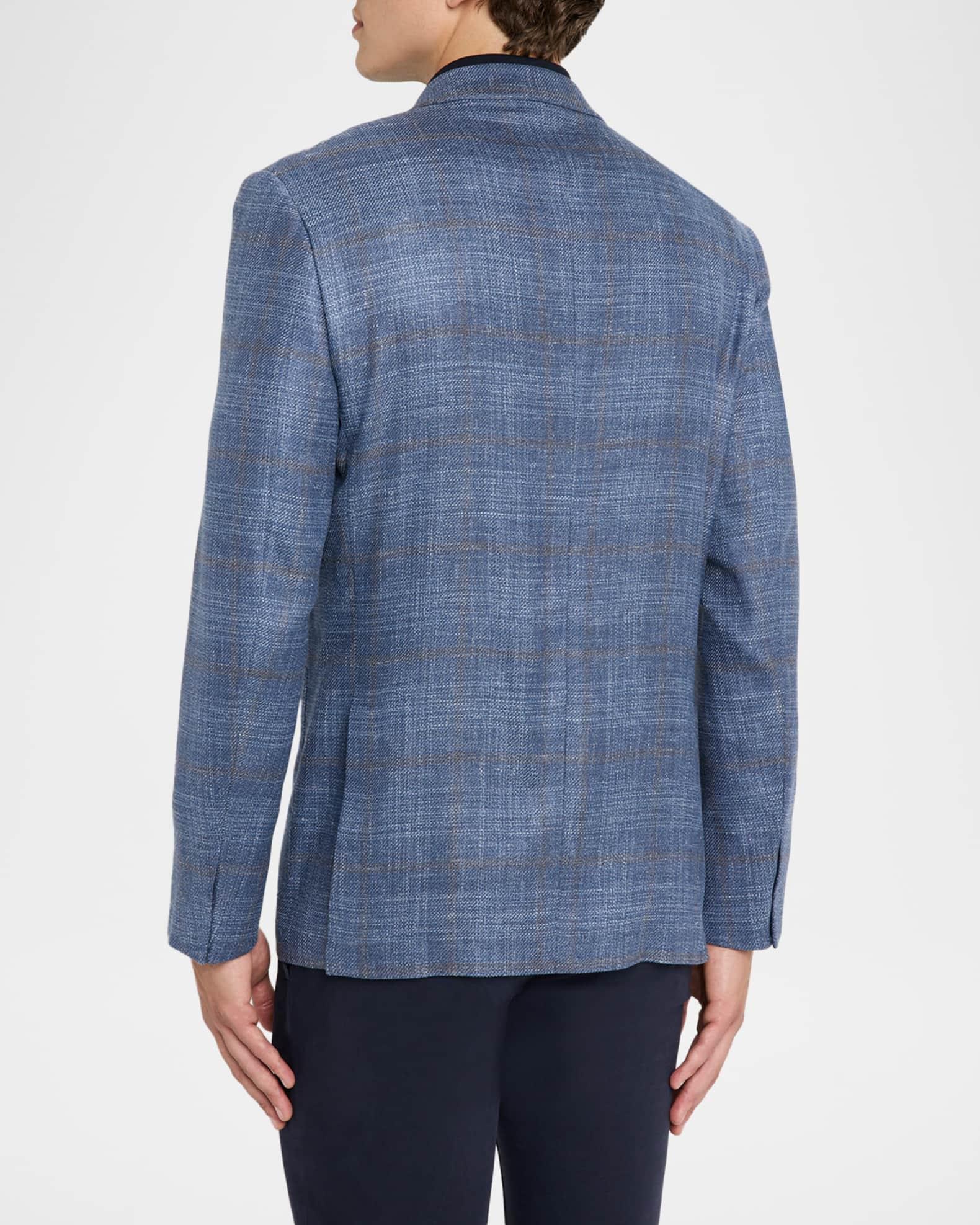 Men's Melange Windowpane Winter Crossover Sport Coat Product Image