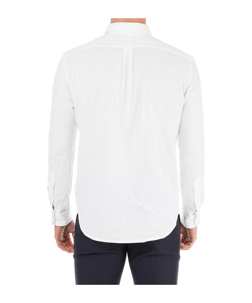 POLO RALPH LAUREN Long-sleeved Button-down Shirt With Tailored Fit In White Product Image