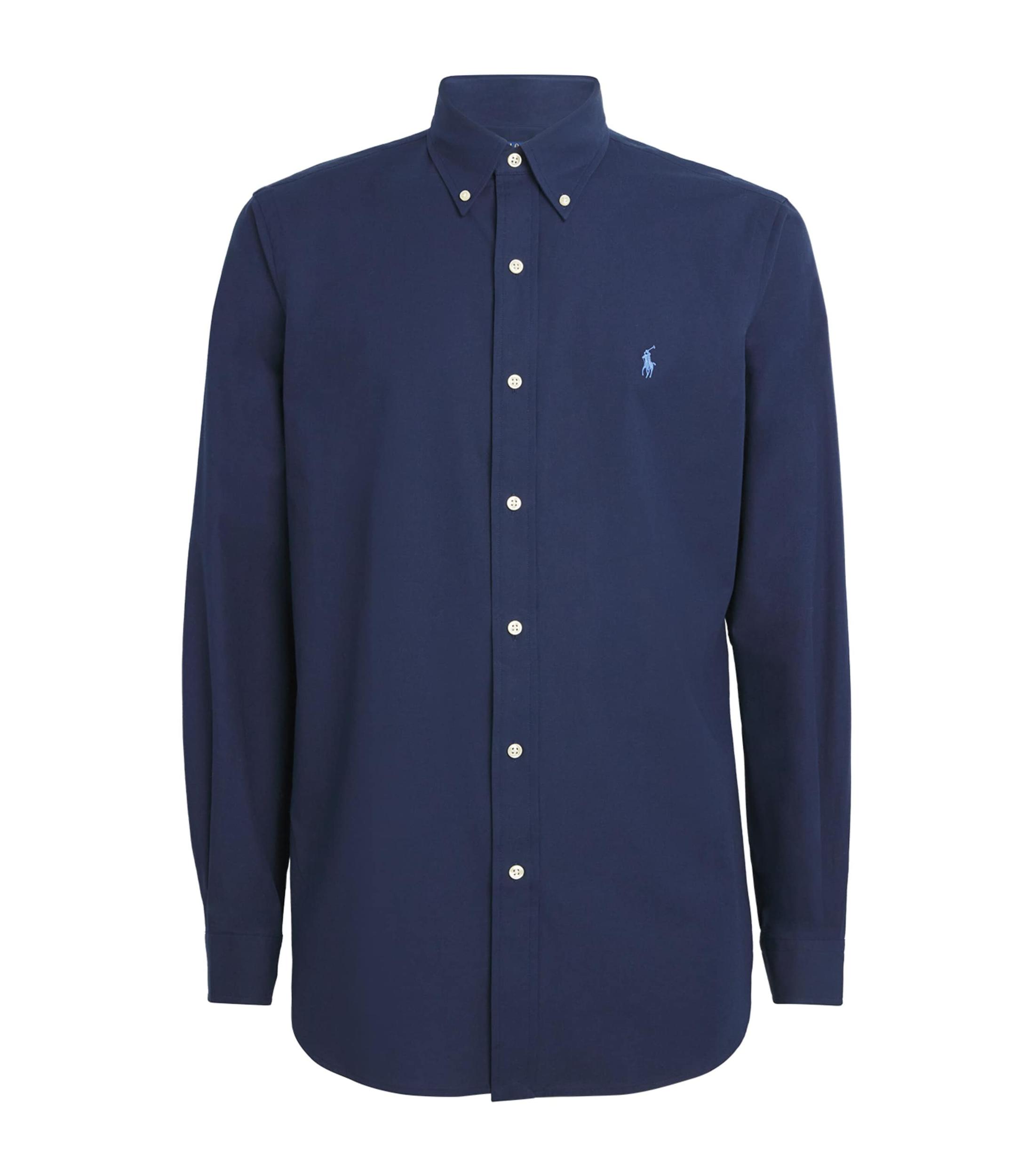 POLO RALPH LAUREN Camicia Bd In Popeline Stretch Slim-fit Shirt In Blue Product Image