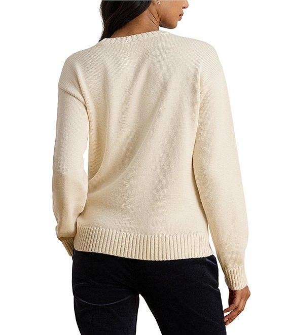 Lauren Ralph Lauren Intarsia-Knit Golden Retriever Sweater Product Image