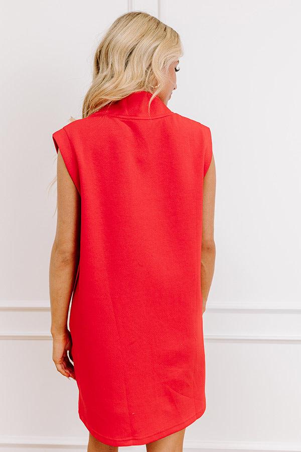 Casual Cues Mini Dress in Red Product Image
